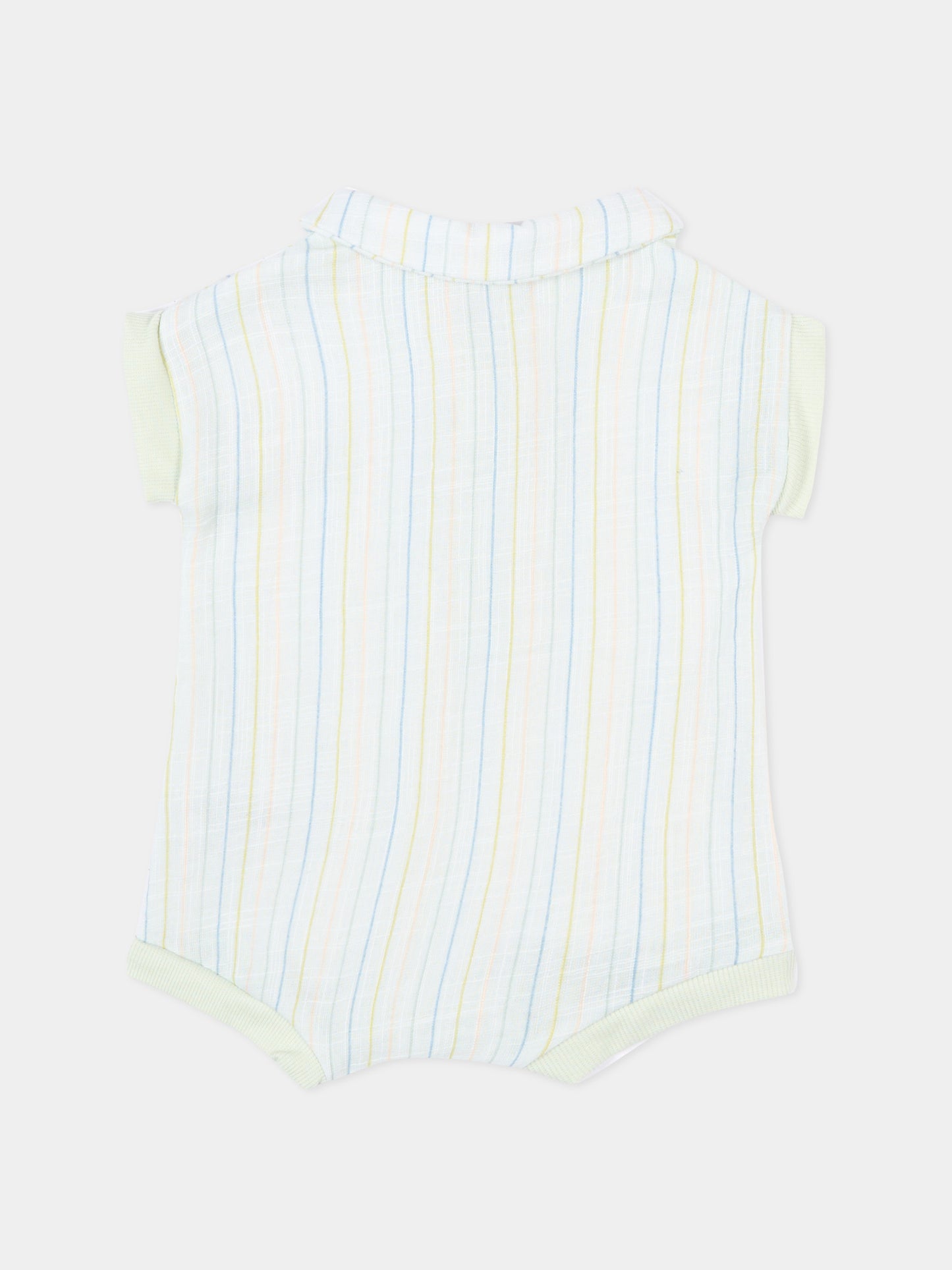 Pagliaccetto azzurro a righe per neonato,Bamboom,1113TE00070 STRIPE ACQUA