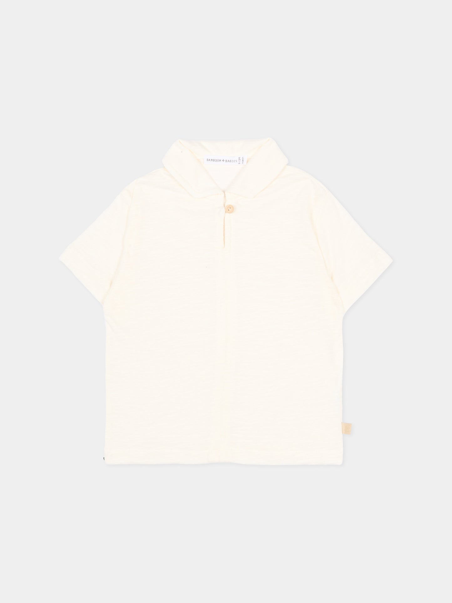 Camicia avorio per neonato,Bamboom,1117TE00012 OFFWHITE