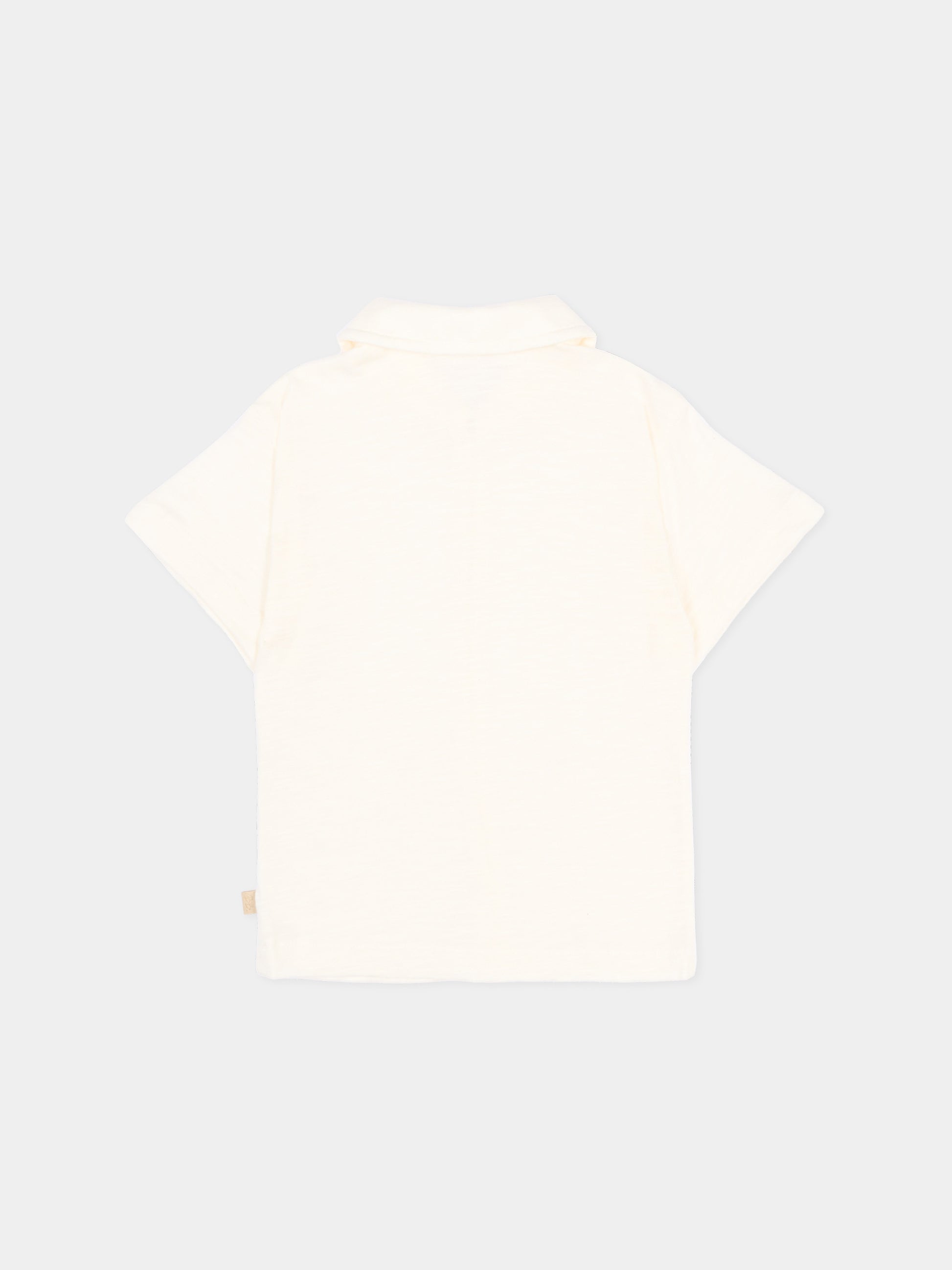 Camicia avorio per neonato,Bamboom,1117TE00012 OFFWHITE