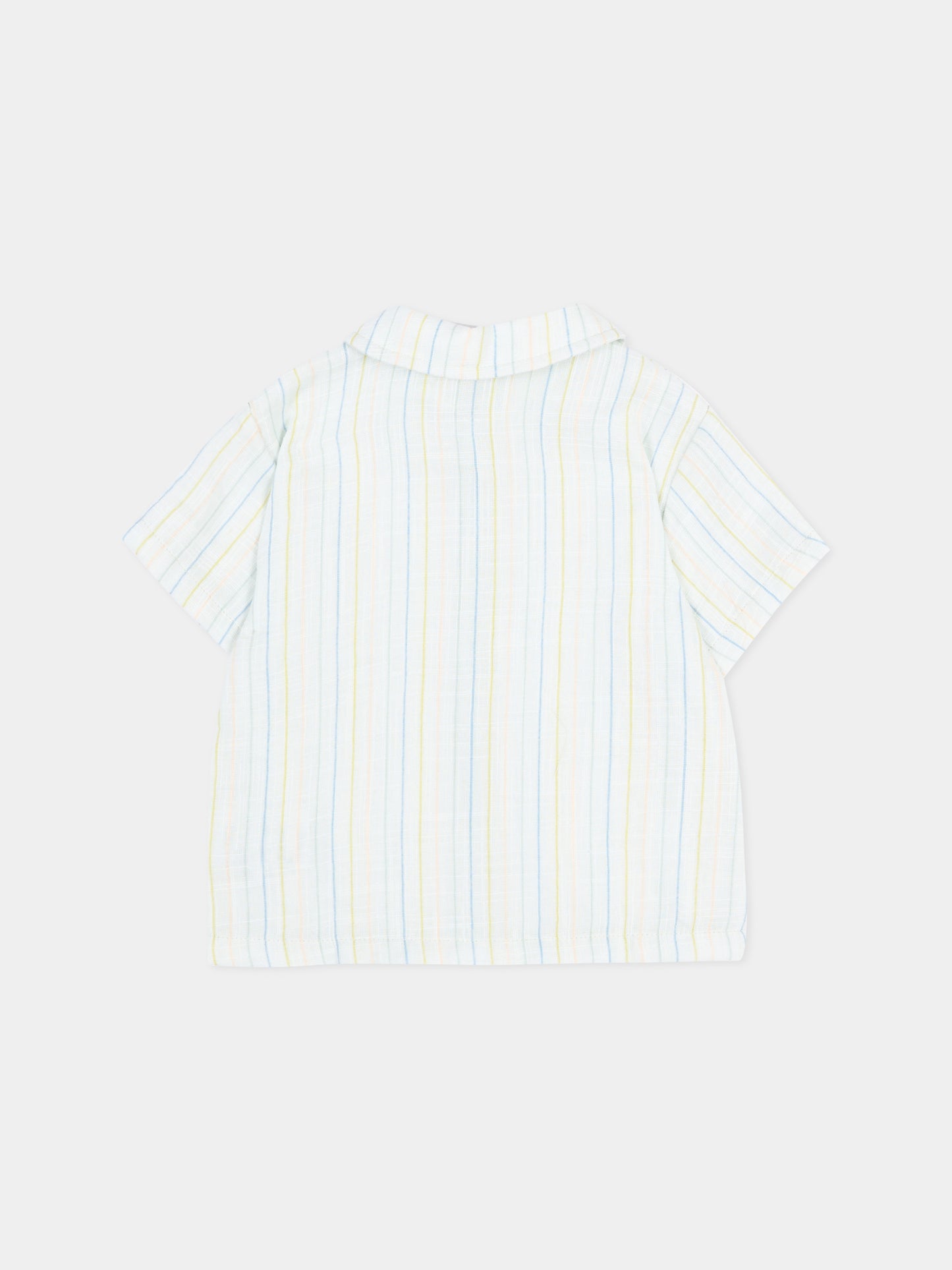 Camicia azzurra a righe per neonato,Bamboom,1117TE00070 STRIPE ACQUA