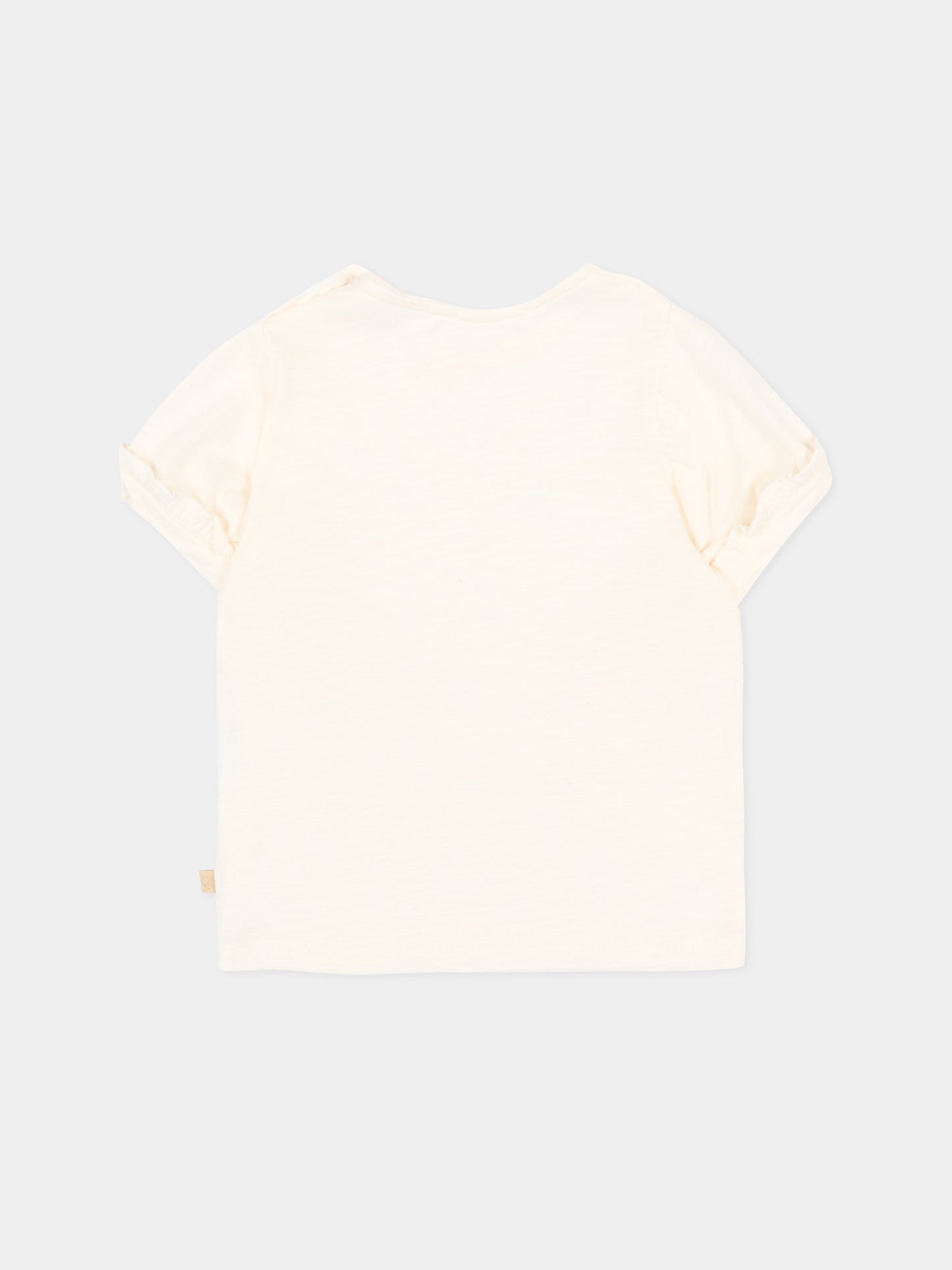 T-shirt avorio per neonata,Bamboom,1123TE00012 OFFWHITE