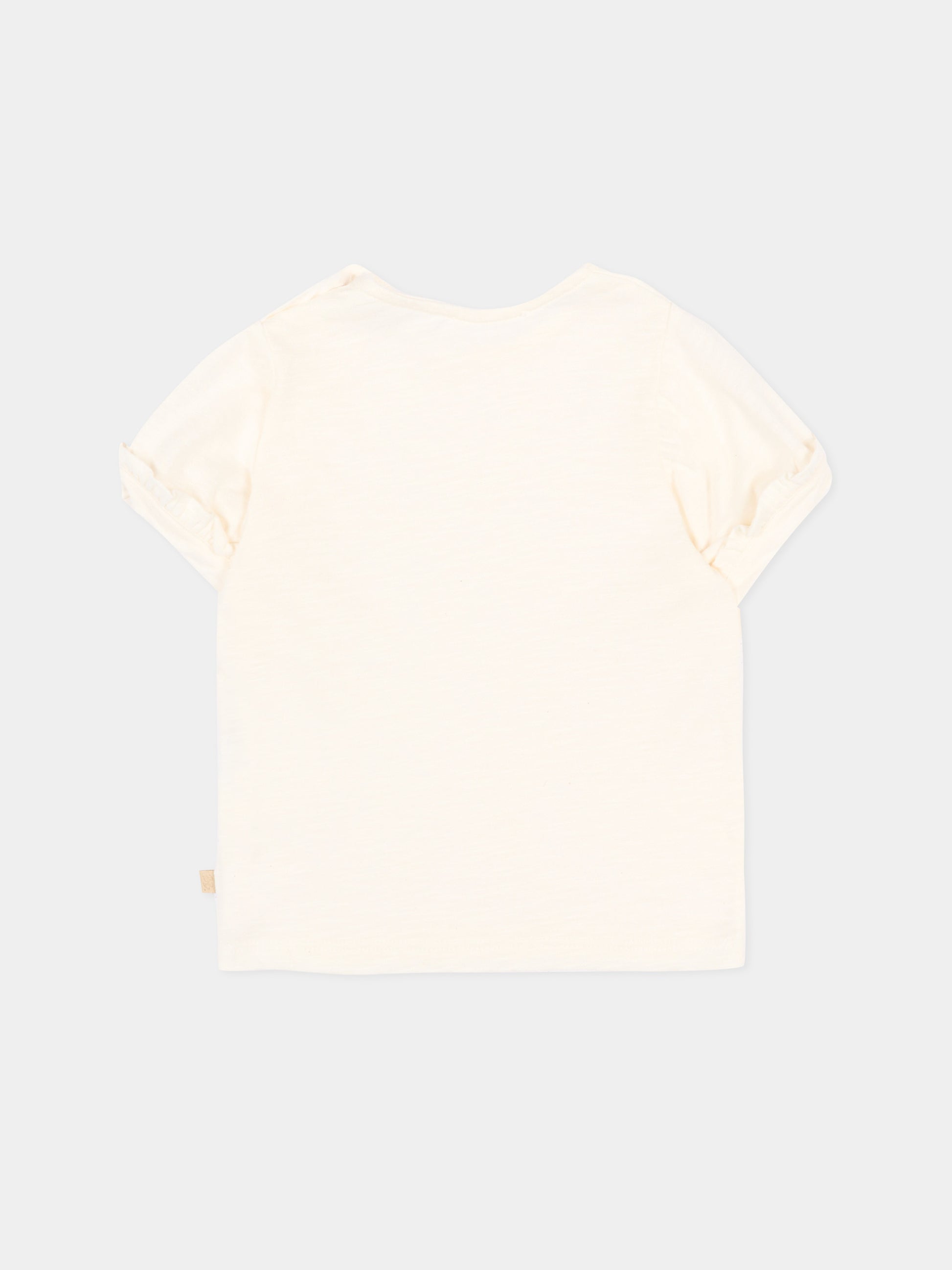 T-shirt avorio per neonata,Bamboom,1123TE00012 OFFWHITE