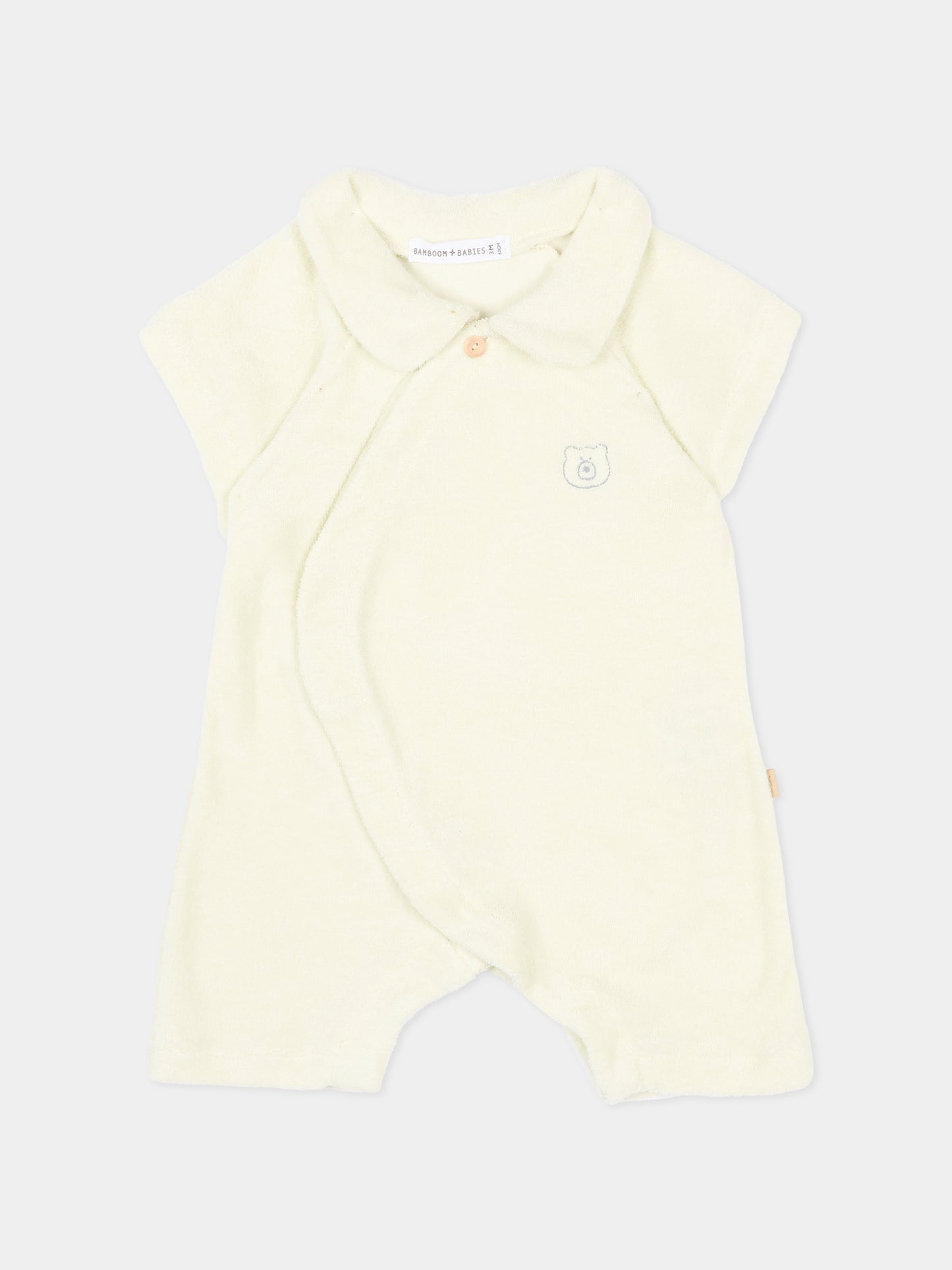 Tutina verde per neonato con orsetto,Bamboom,1149TE00069 MISTY ACQUA