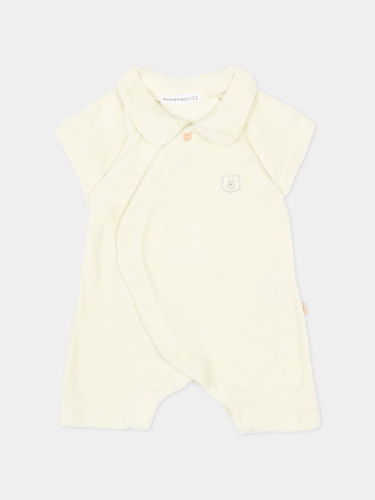 Tutina verde per neonato con orsetto,Bamboom,1149TE00069 MISTY ACQUA