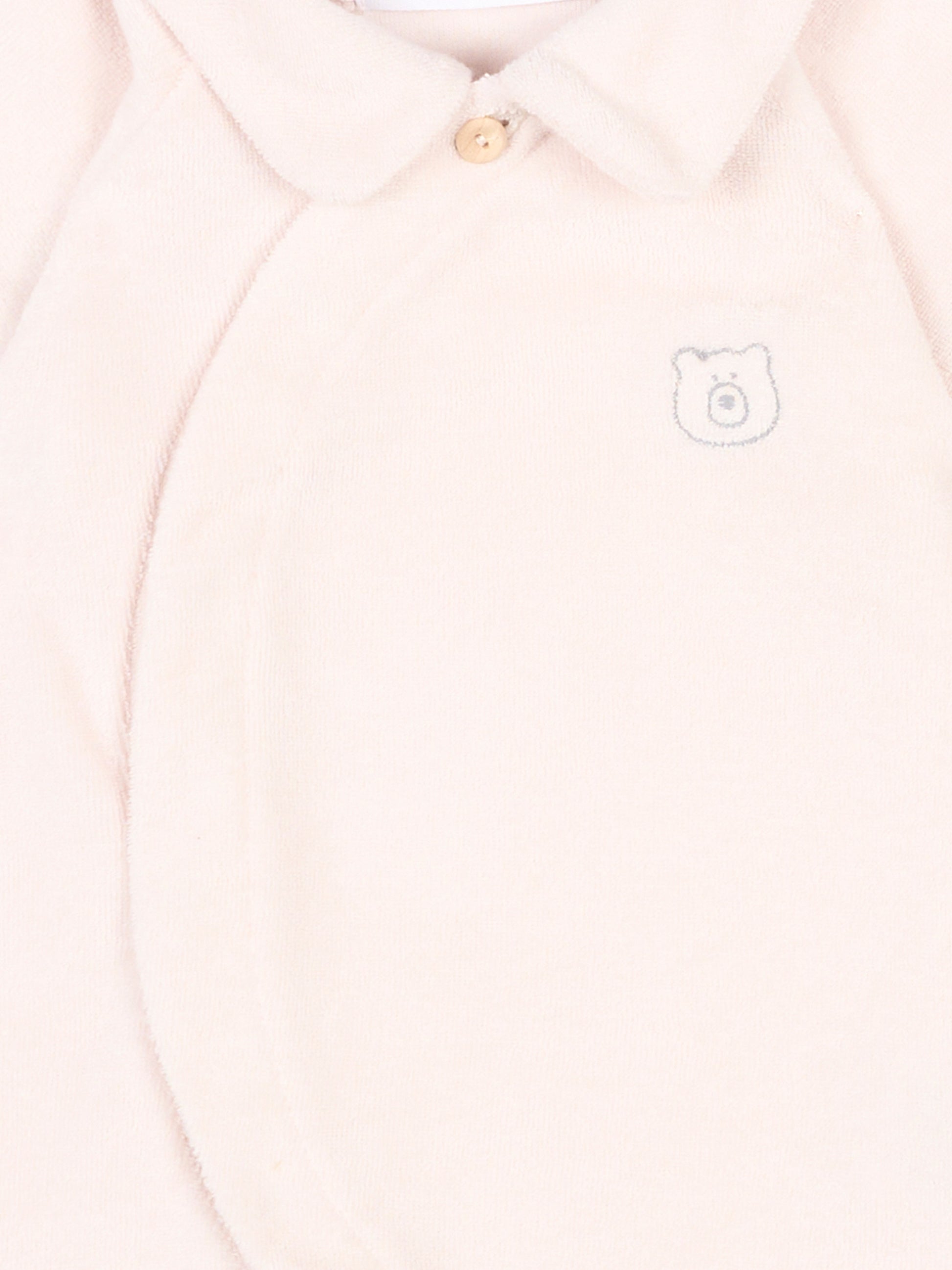 Tutina rosa per neonata con orsetto,Bamboom,1149TE00069 PINK BLOOM