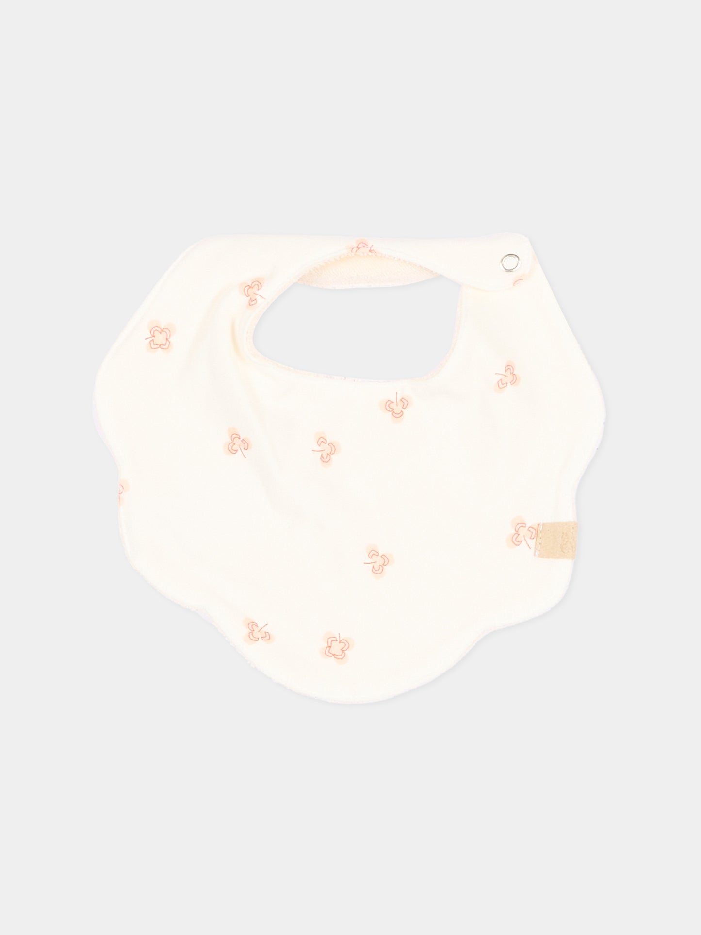 Bavaglino avorio Lucky Leaves per neonati,Bamboom,1153TE00074 LUCKY LEAVES