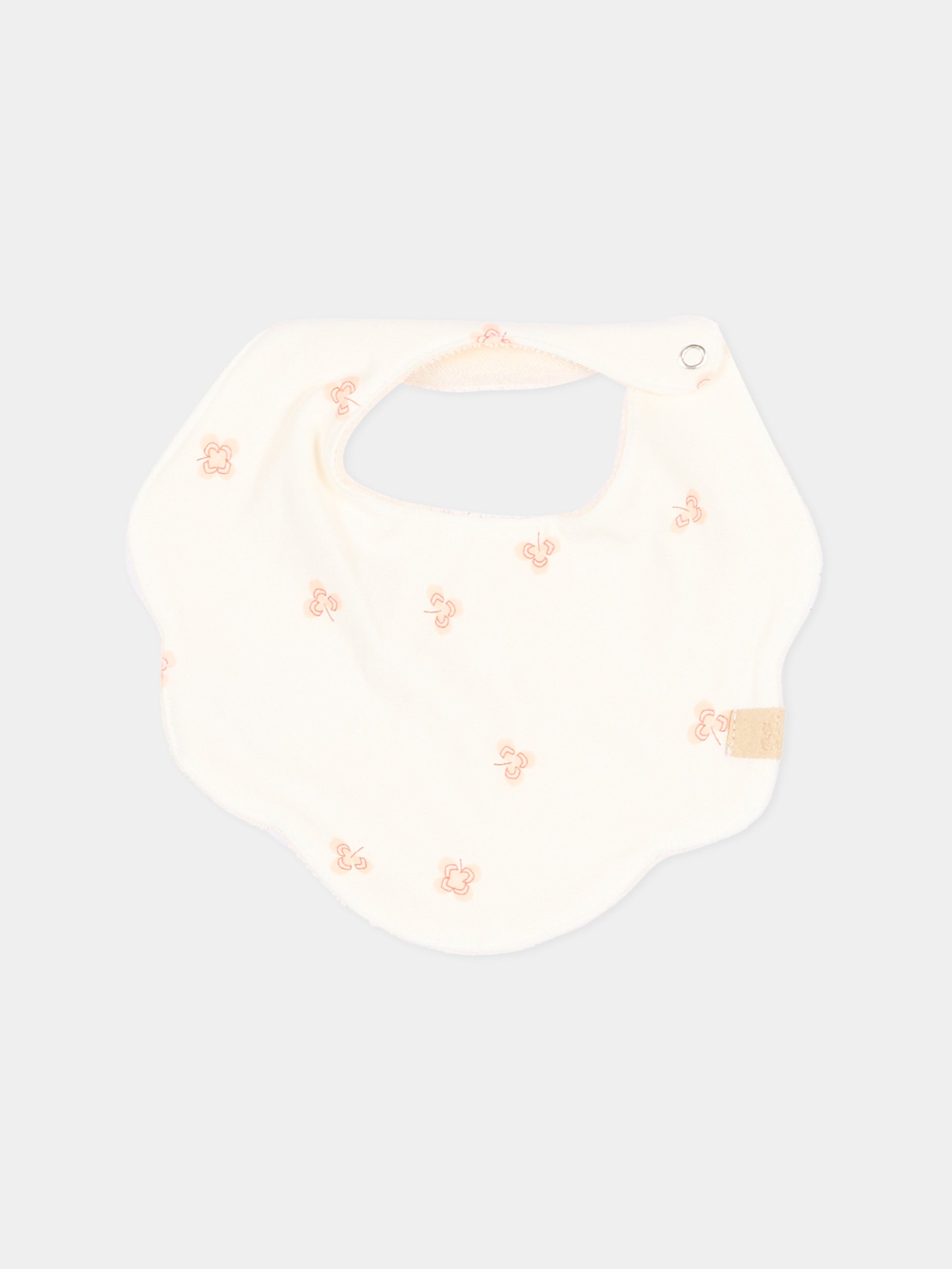 Bavaglino avorio Lucky Leaves per neonati,Bamboom,1153TE00074 LUCKY LEAVES