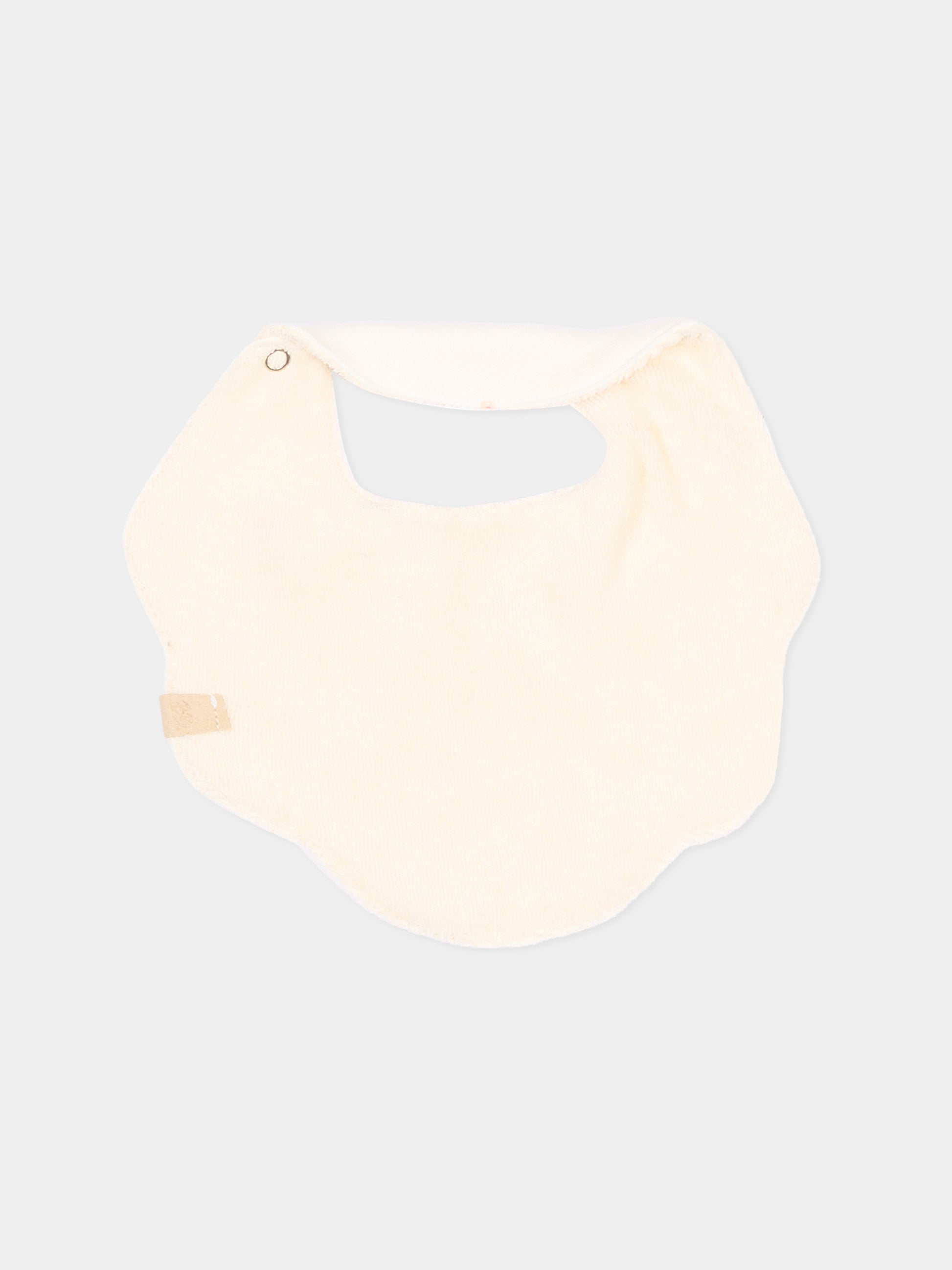 Bavaglino avorio Lucky Leaves per neonati,Bamboom,1153TE00074 LUCKY LEAVES