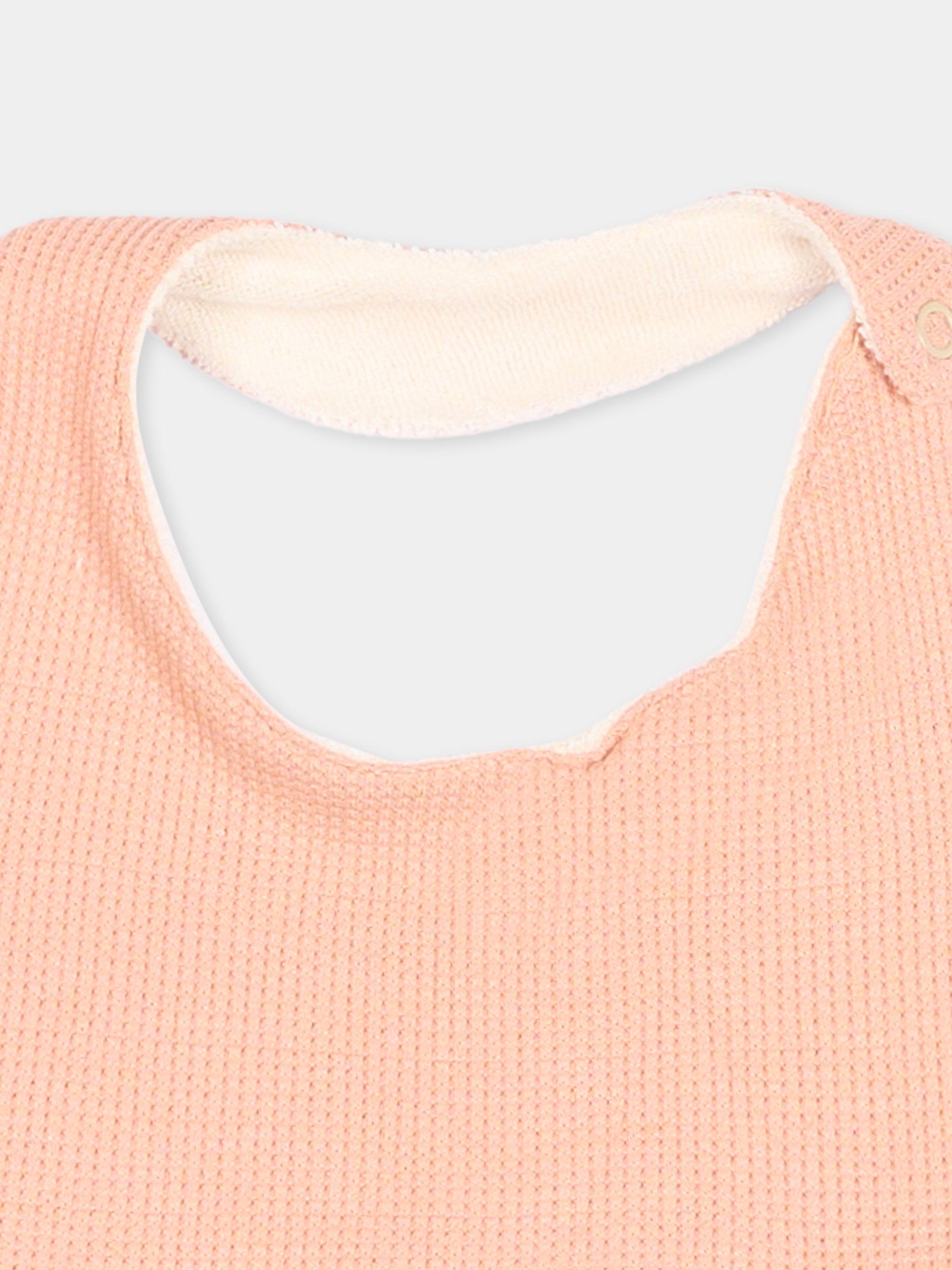 Bavaglino rosa per neonata,Bamboom,1154TE00072 CORAL