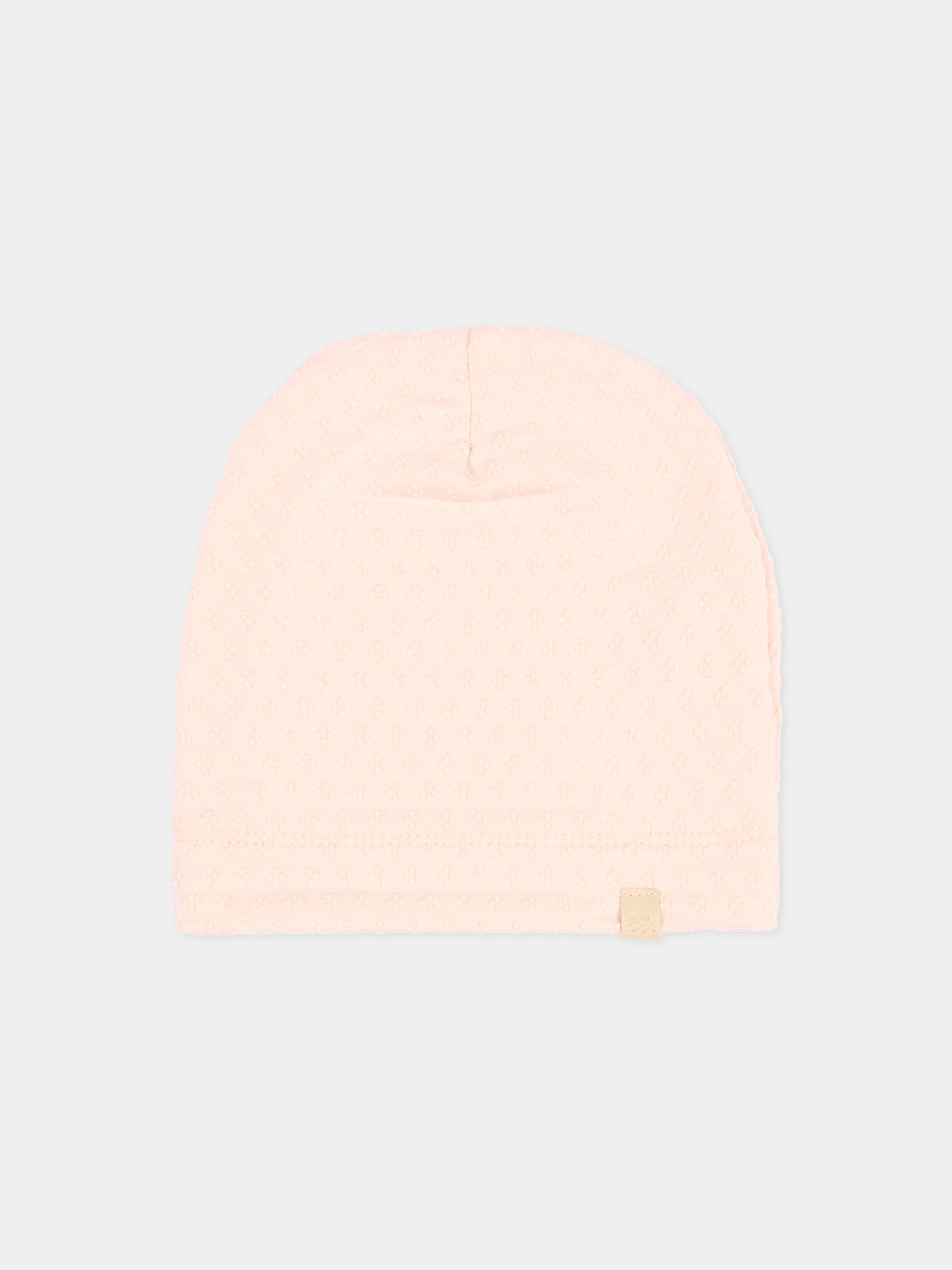 Berretto rosa per neonata jacquard,Bamboom,1158TE00073 PINK BLOOM