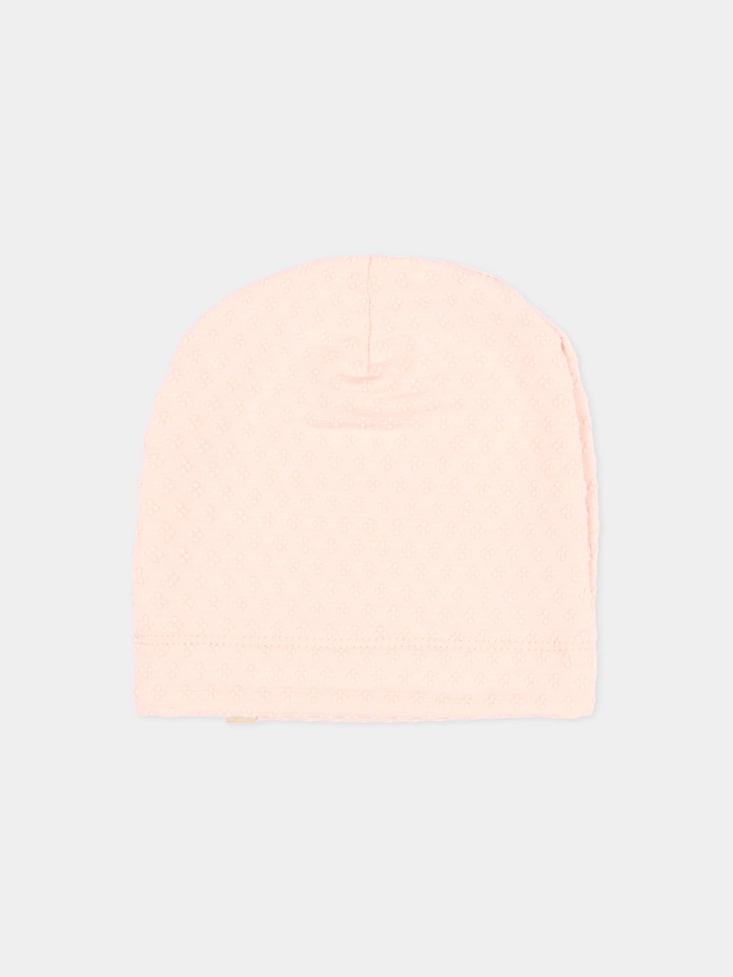 Berretto rosa per neonata jacquard,Bamboom,1158TE00073 PINK BLOOM