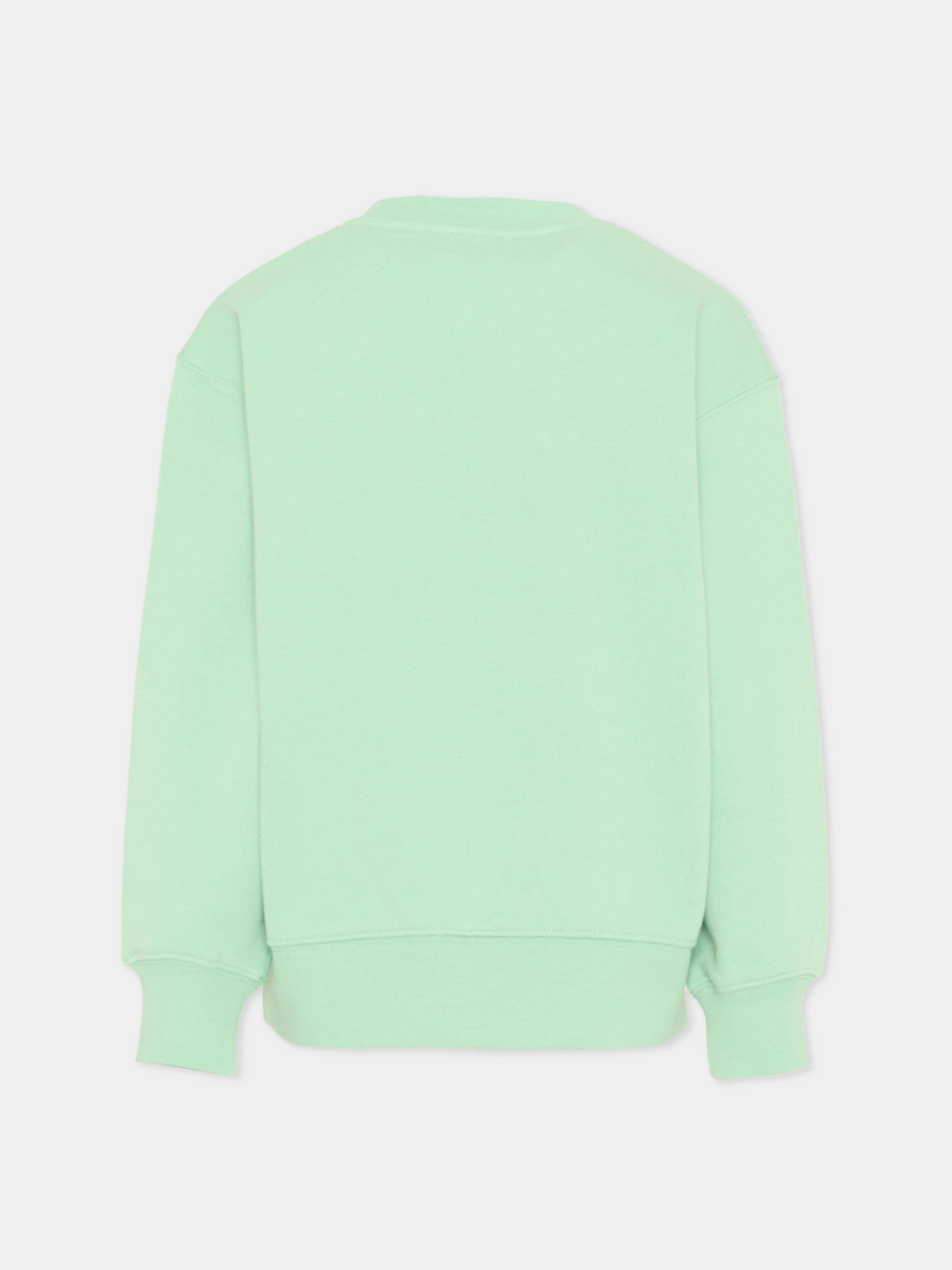 Felpa verde Palm Angels per bambini,Palm Angels,PBBA012S26FLE001 080