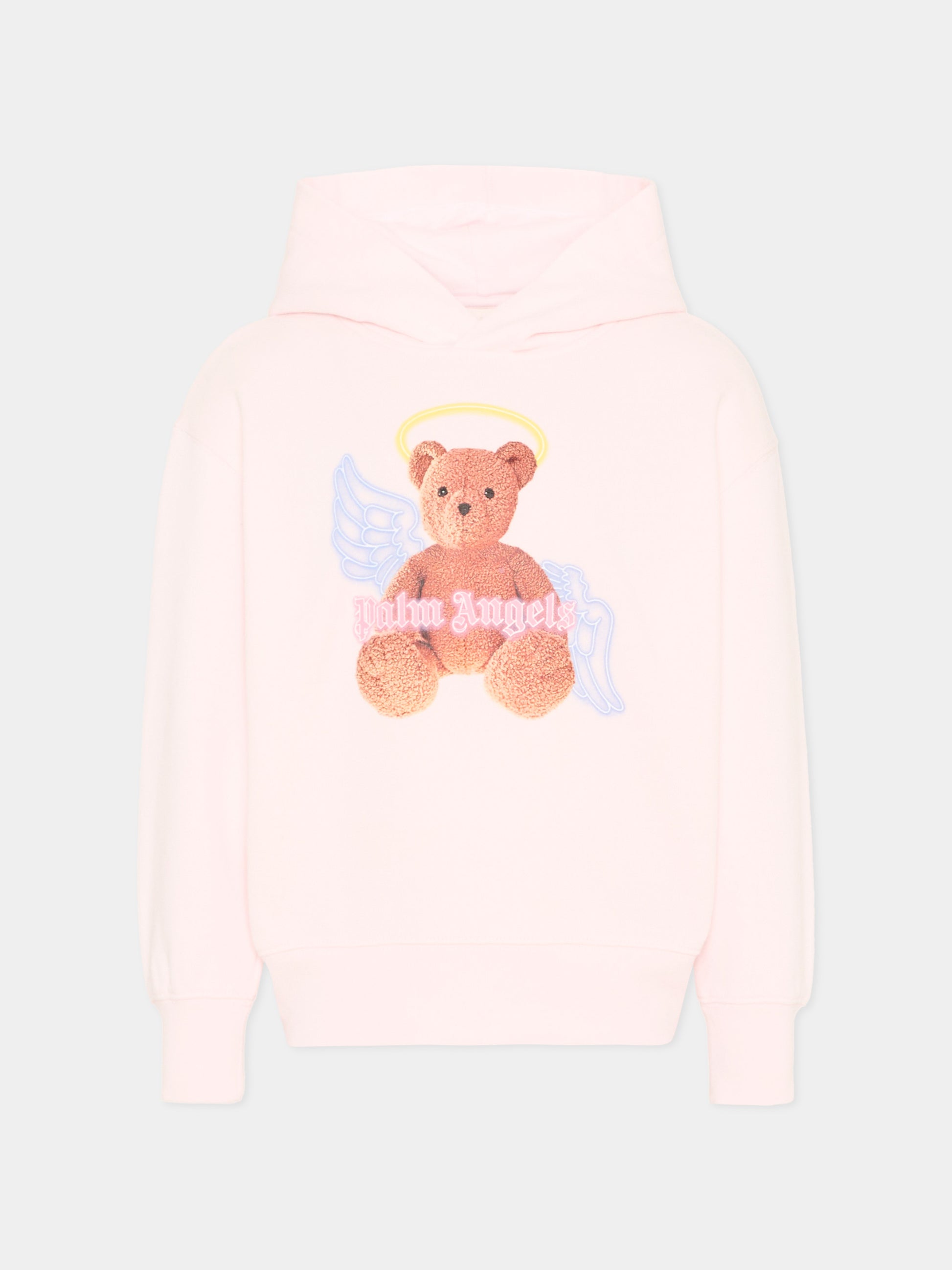 Felpa rosa Palm Angels per bambina teddy,Palm Angels,PGBB015S26FLE001 042