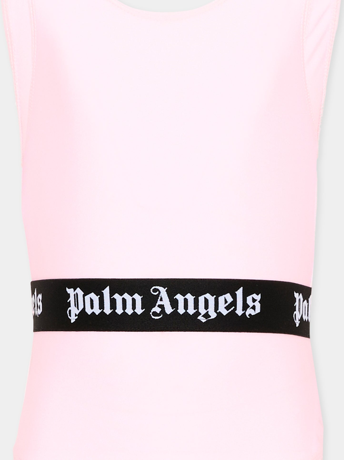 Costume intero rosa per bambina con logo,Palm Angels,PGFC002S26JER001 042