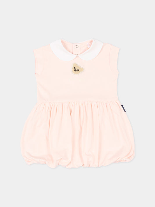 Vestito rosa per neonata con Teddy Bear,Palm Angels,PGX7002S26JER001 042