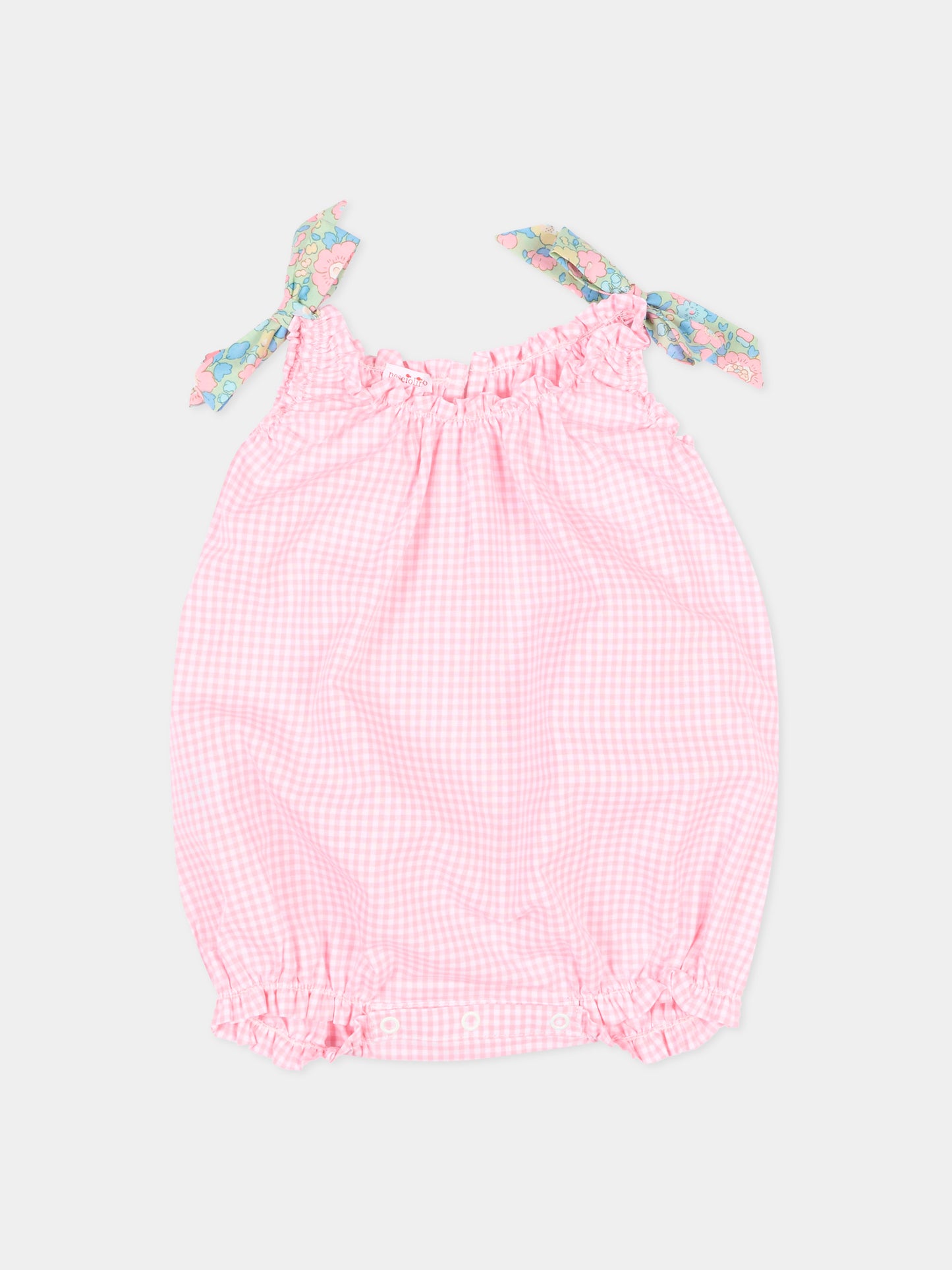 Pagliaccetto rosa per neonata vichy,Pesciolino Rosso,PG 2 PATCH S 184