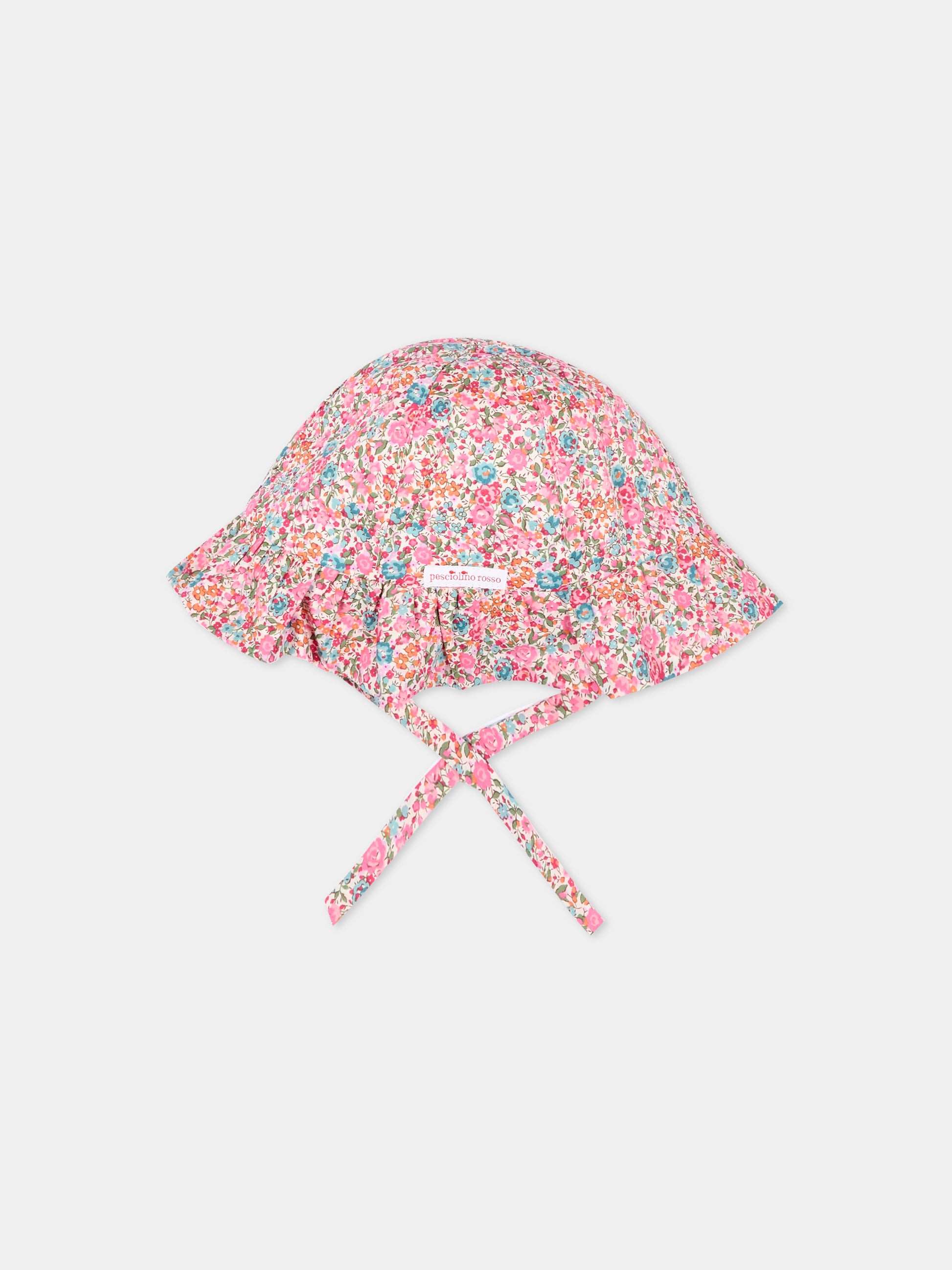 Cloche fucsia per neonata floreale,Pesciolino Rosso,CP S 185