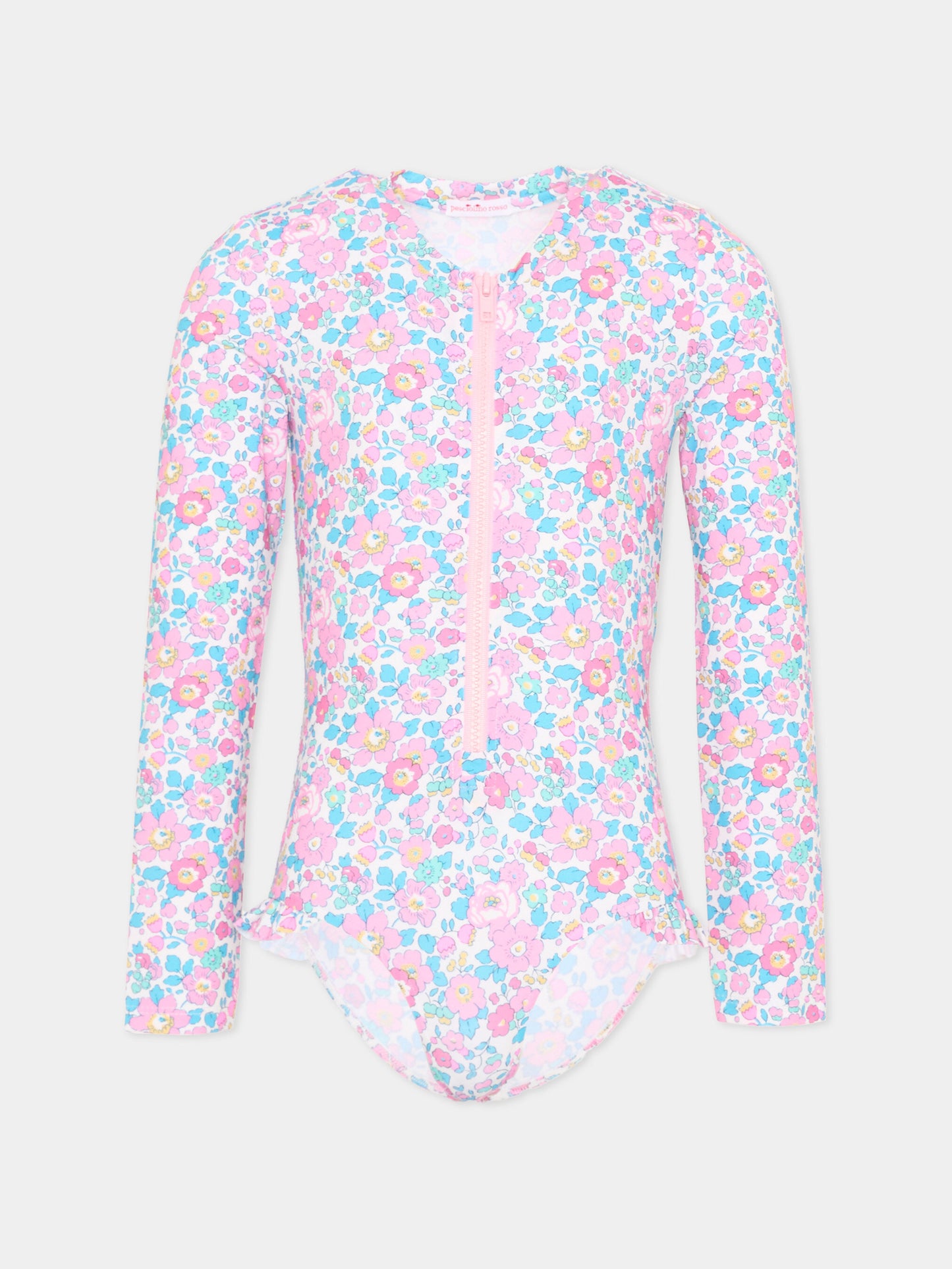 Muta multicolor per bambina floreale,Pesciolino Rosso,MUTA IN S 164