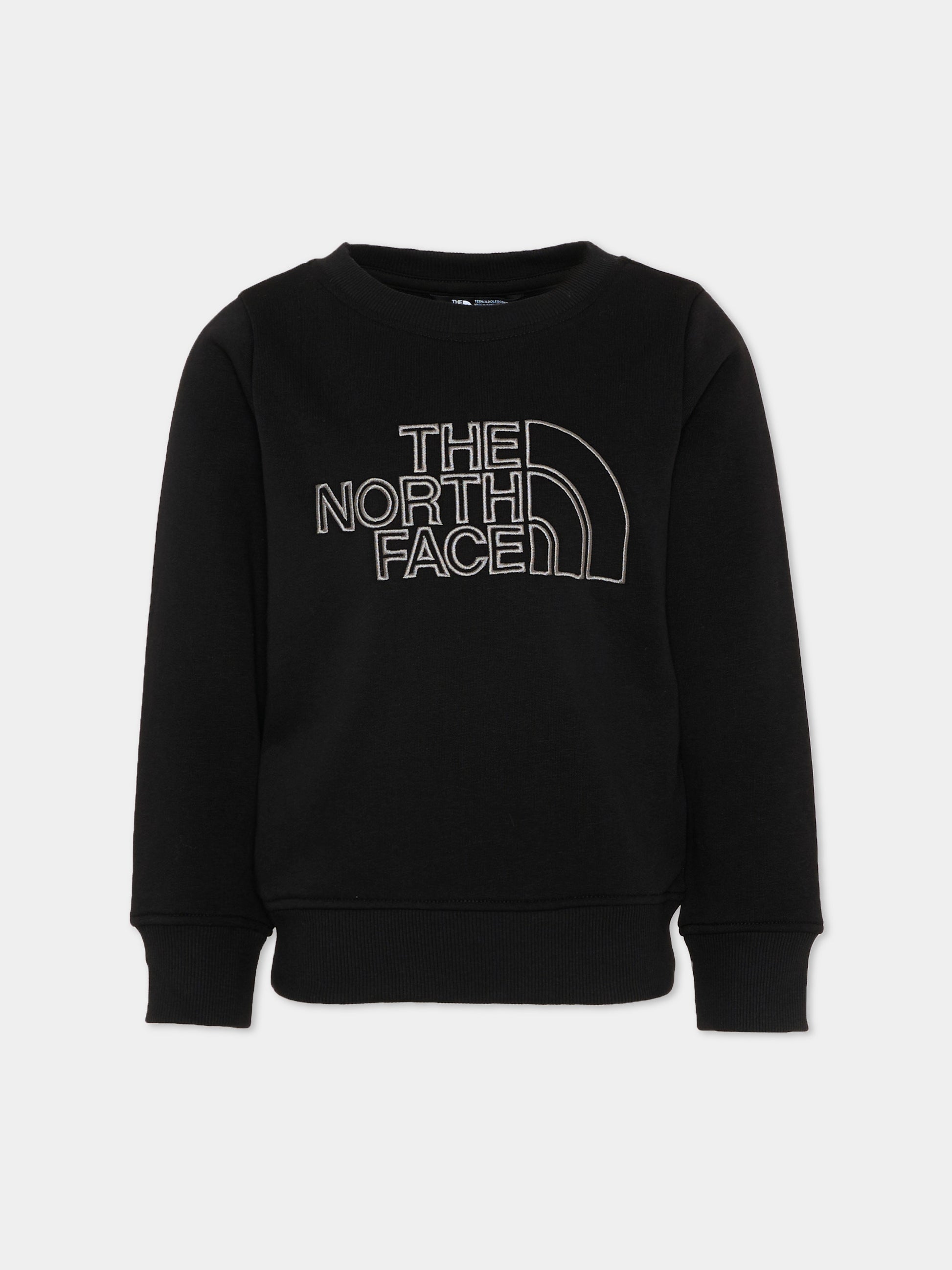 Felpa nera per bambino con logo,The North Face Kids,NF0A8AXXJK31