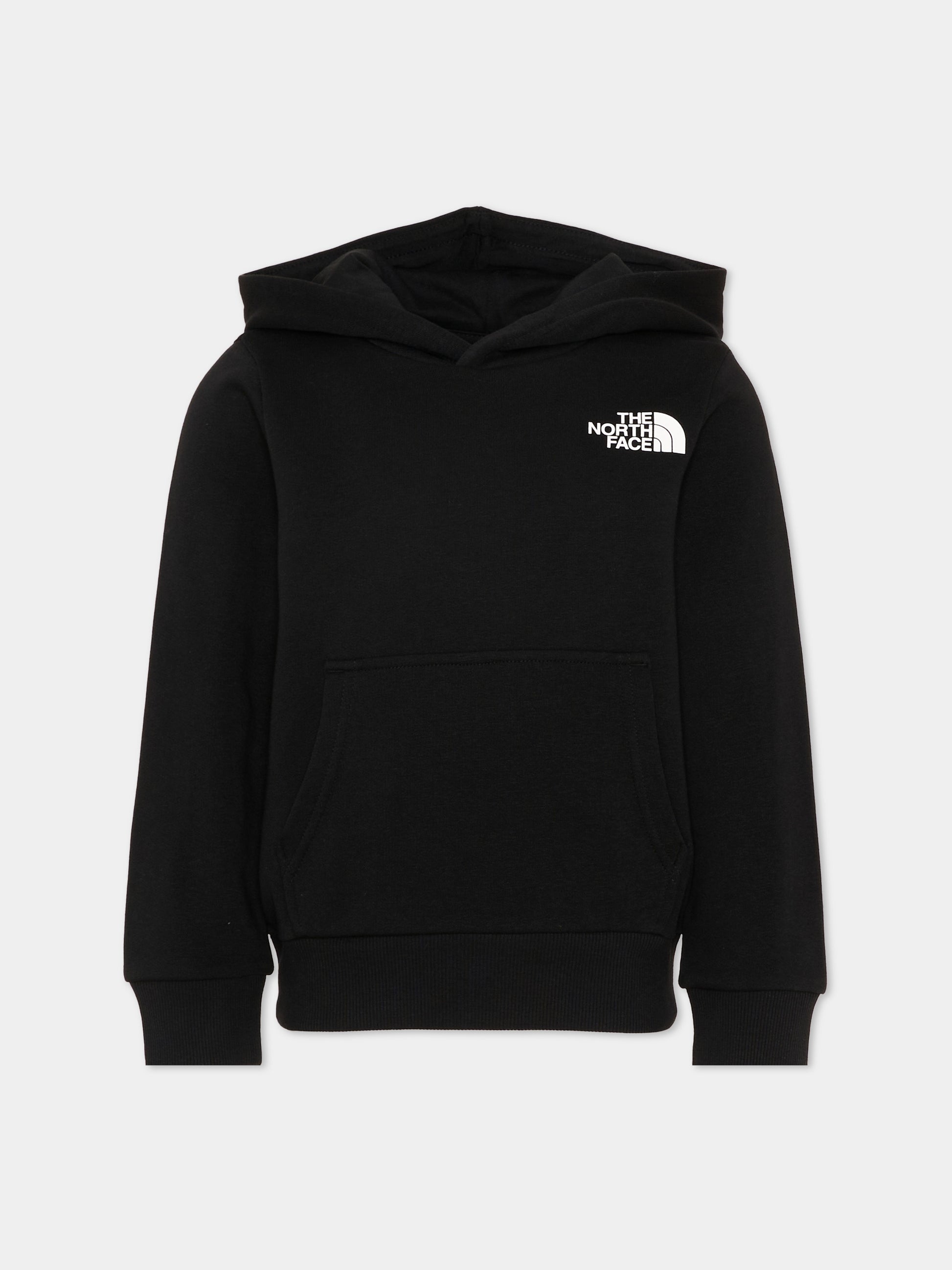 Felpa nera per bambini con logo,The North Face Kids,NF0A8GR4JK31