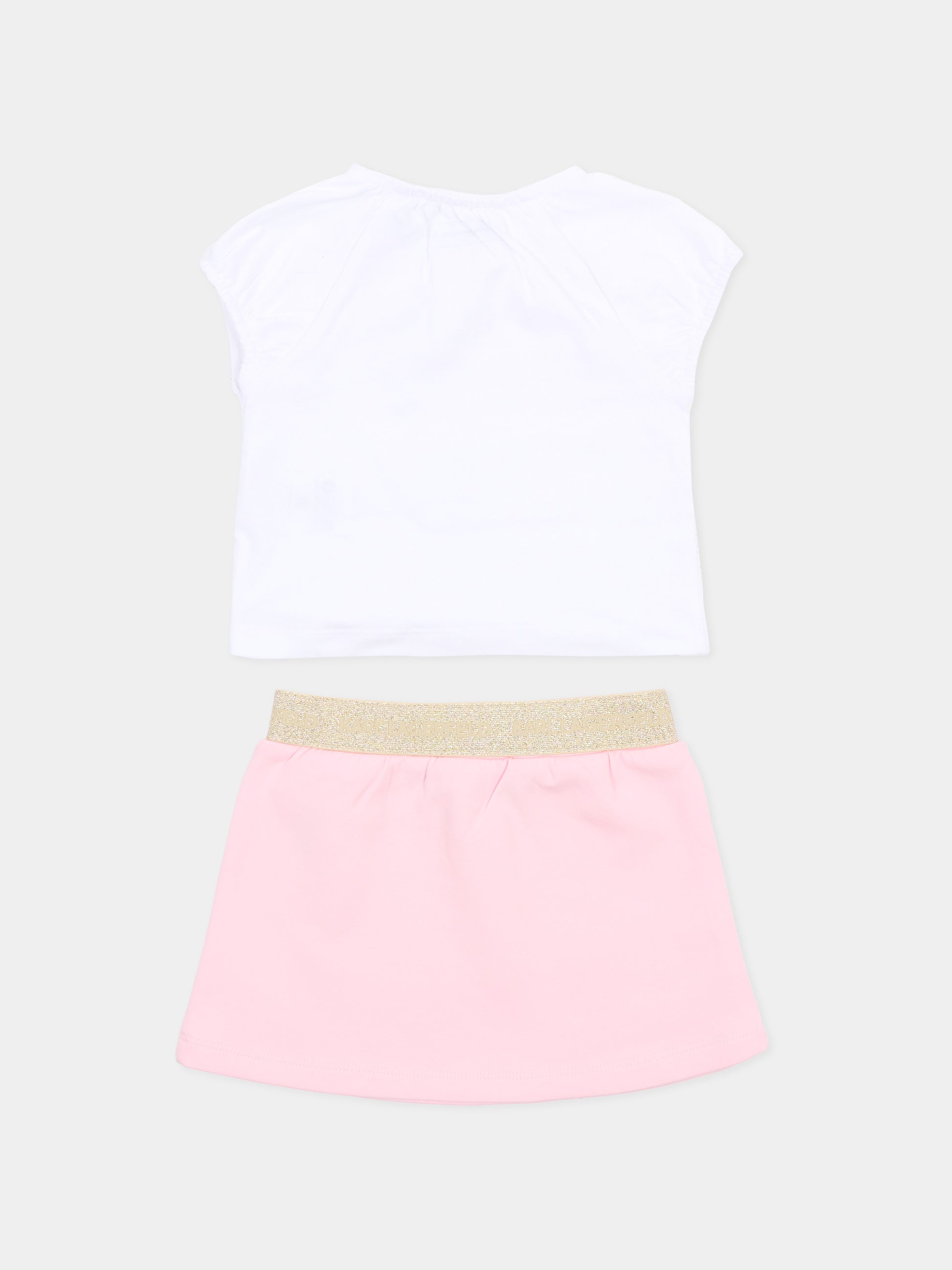 Completo rosa per neonata con Choupette,Karl Lagerfeld Kids,Z31046 S01