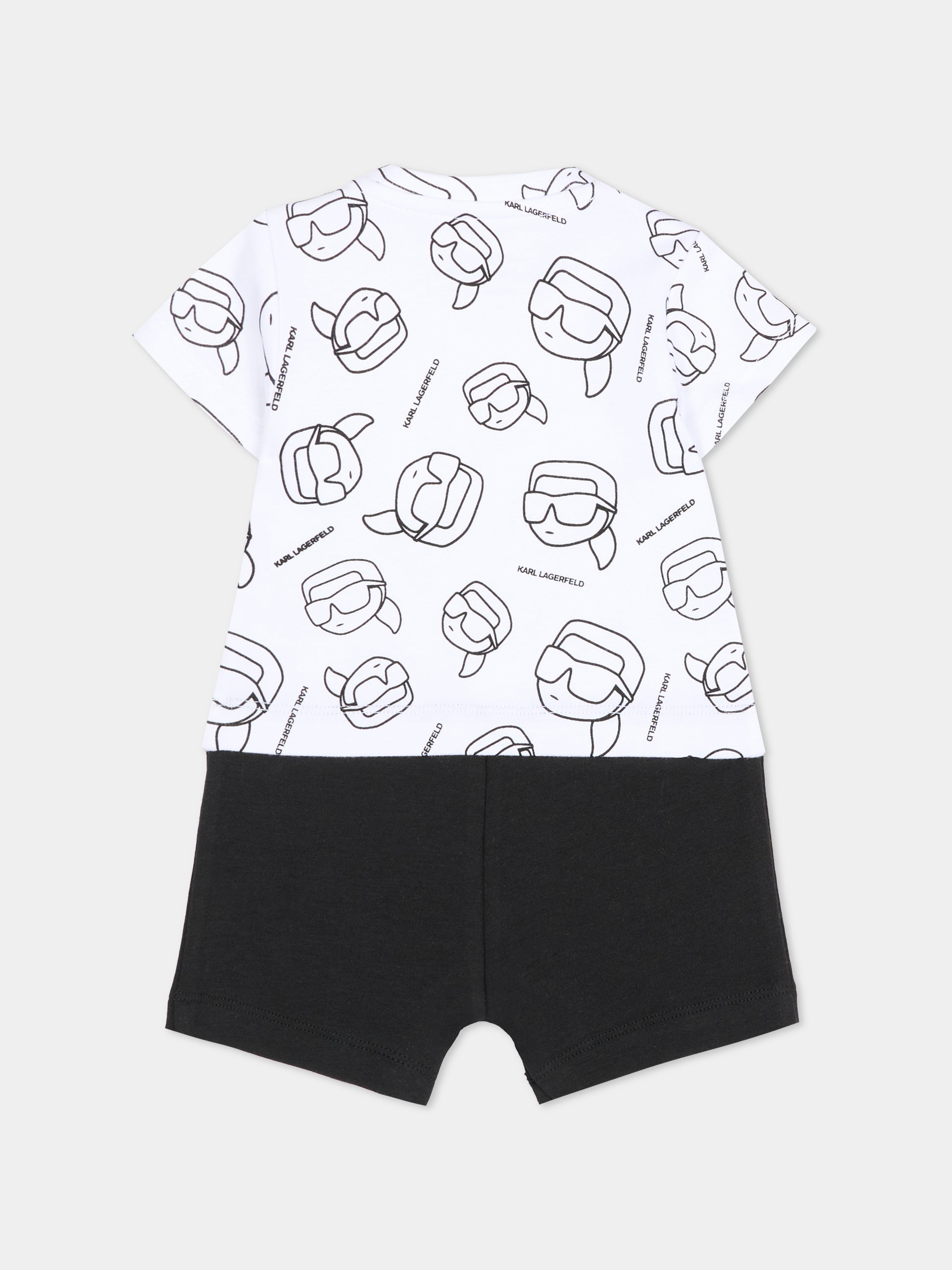 Pagliaccetto bianco per neonato con Karl Legrfeld,Karl Lagerfeld Kids,Z31051 N50