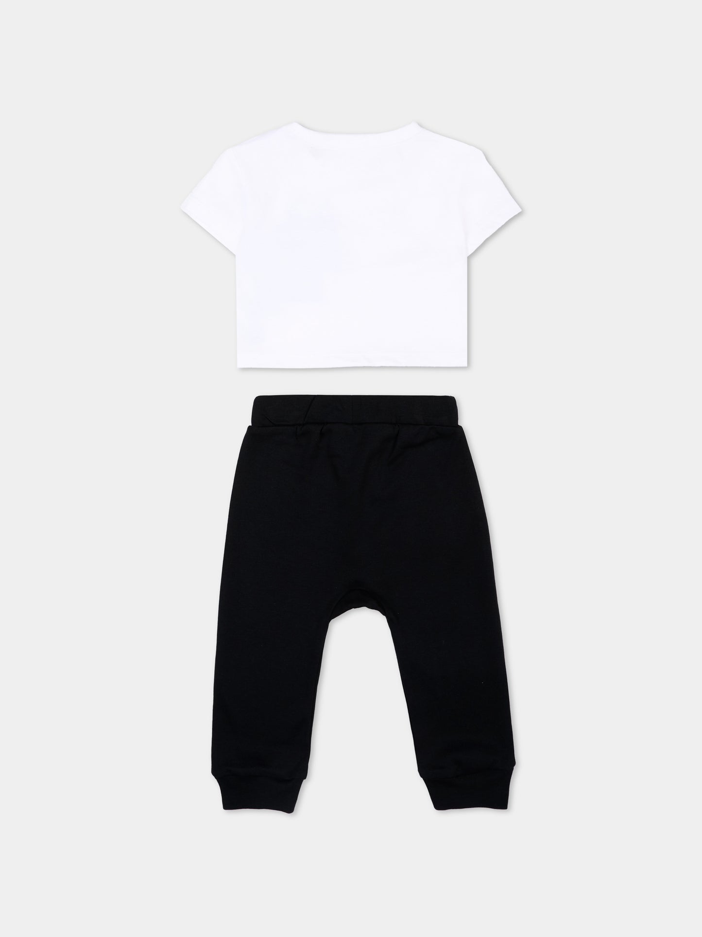 Completo sportivo bianco per neonato con logo,Karl Lagerfeld Kids,Z31052 N50