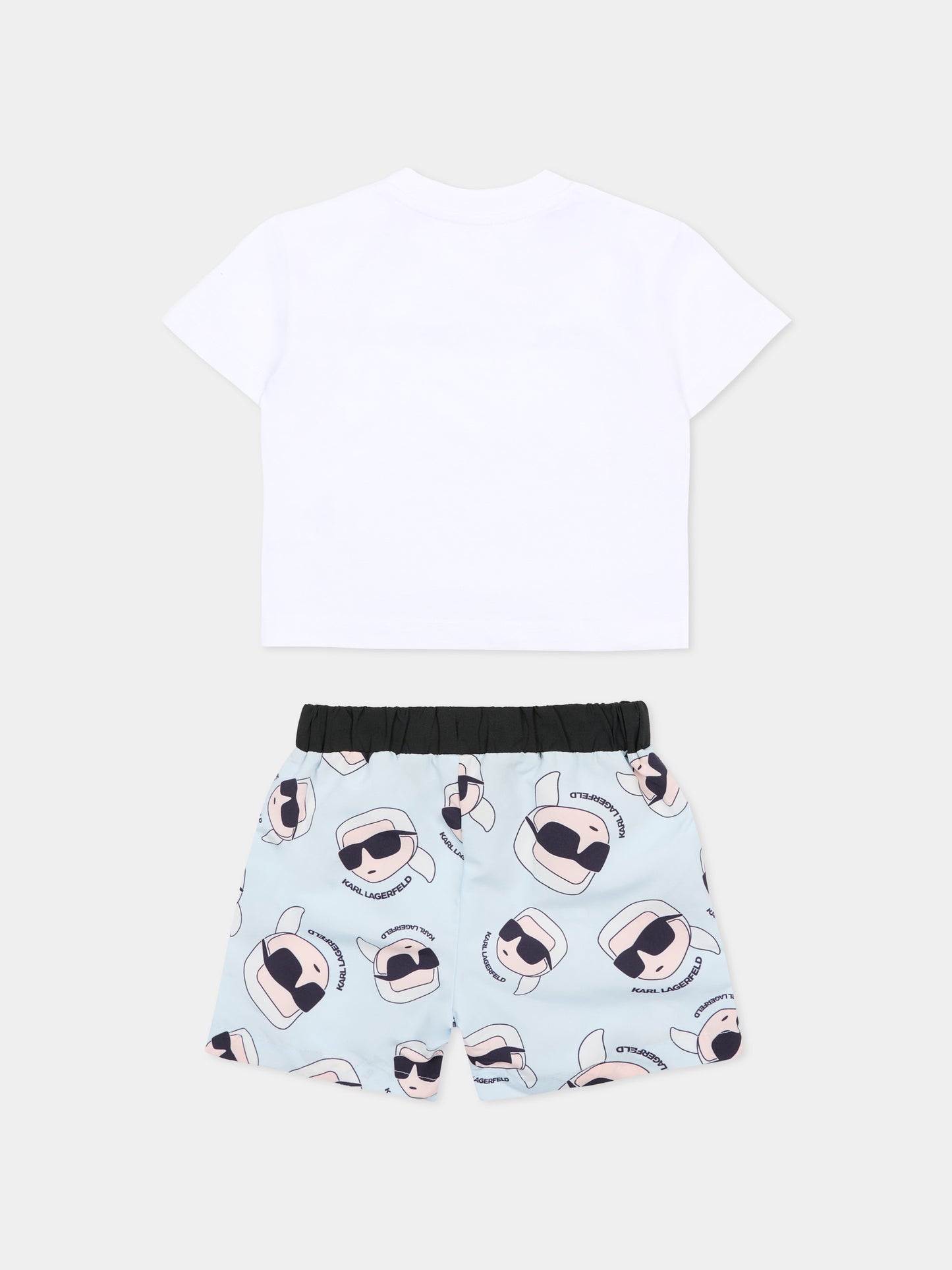 Completo bianco per neonato con Karl Lagerfeld,Karl Lagerfeld Kids,Z31067 10P