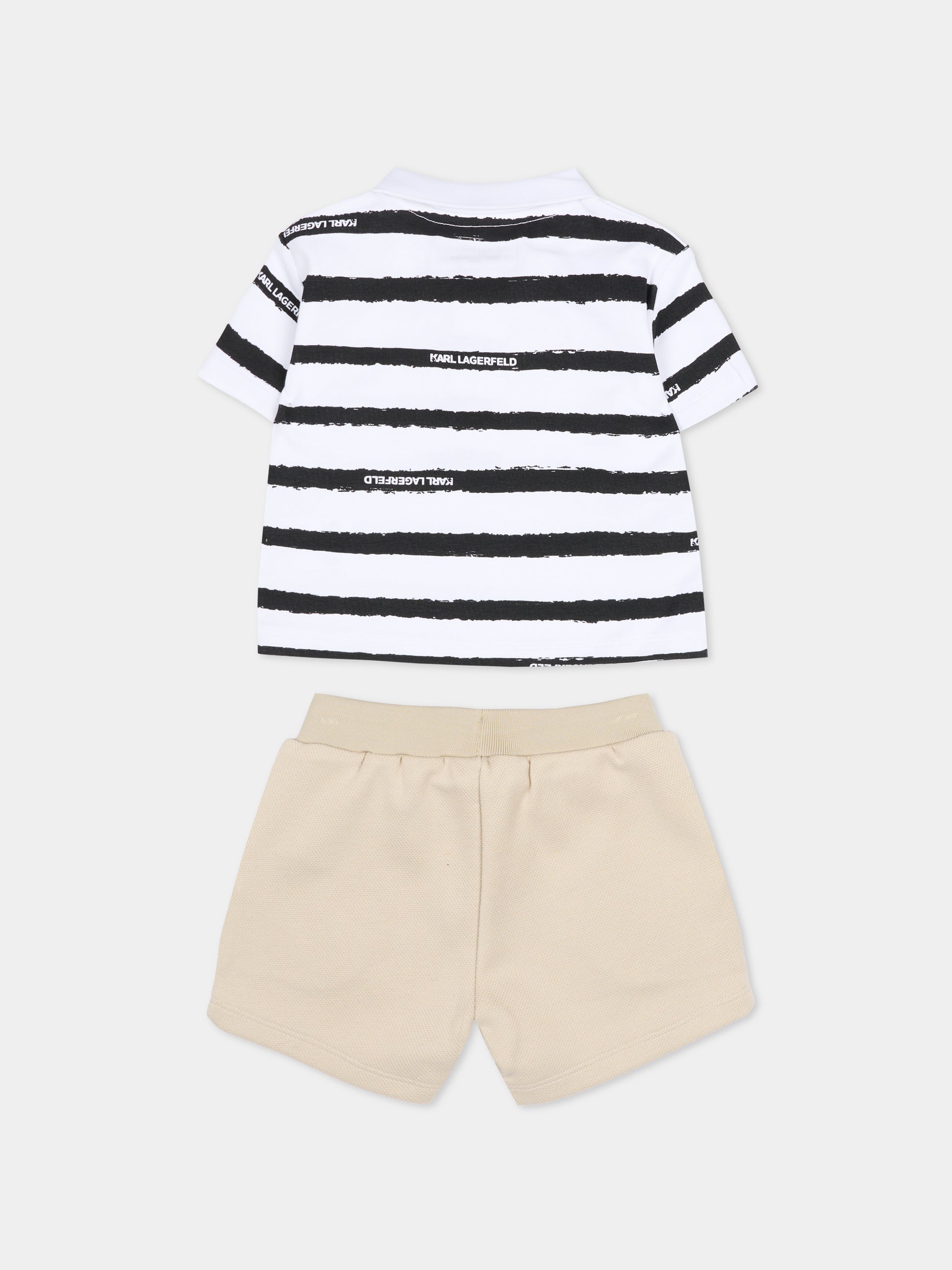 Completo multicolor per neonato con patch Karl Lagerfeld,Karl Lagerfeld Kids,Z31068 10P