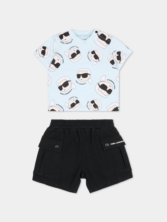 Completo multicolor per neonato con Karl Lagerfeld,Karl Lagerfeld Kids,Z31070 77X