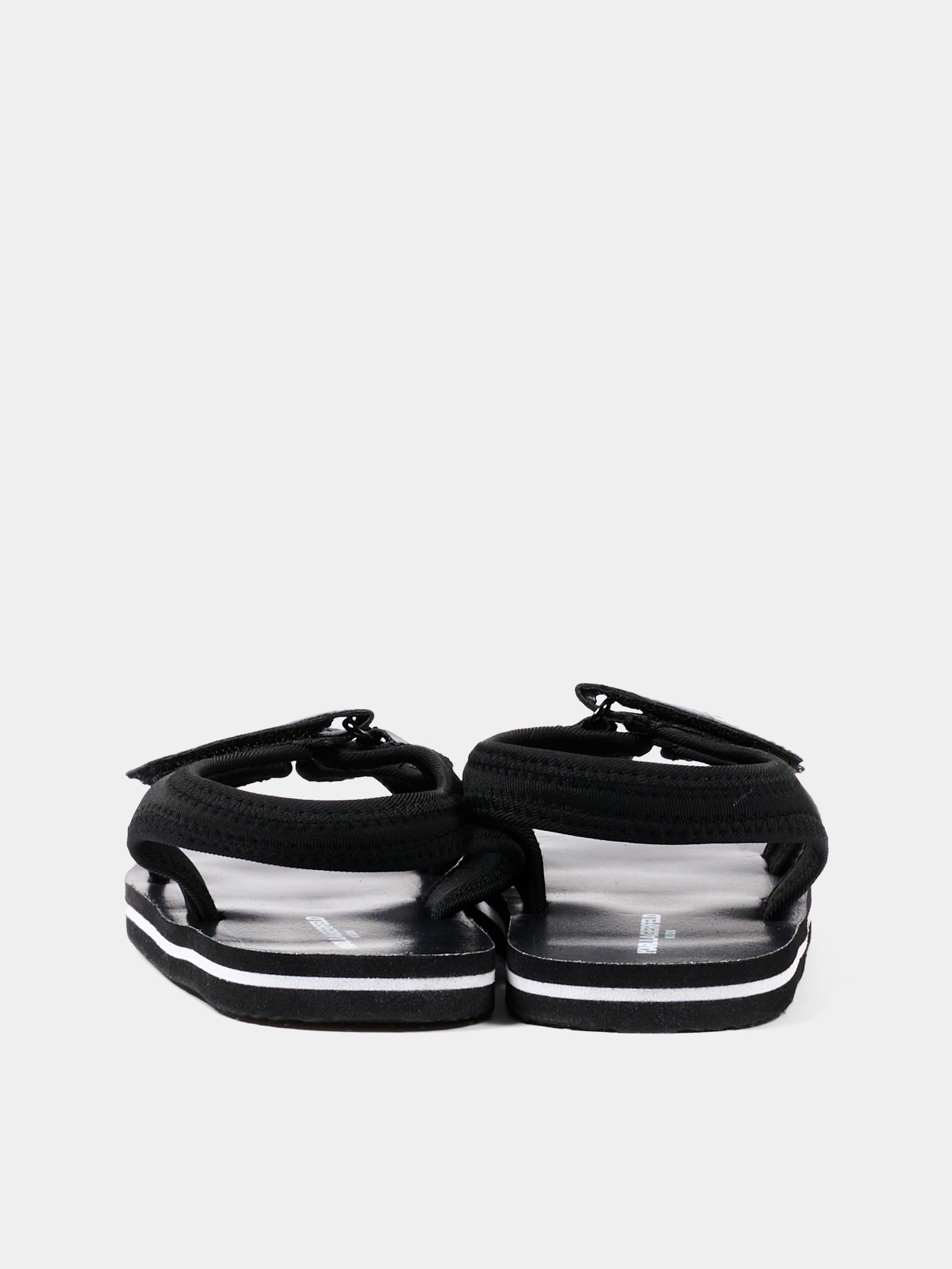 Sandali nero per bambini con Ikonik Karl,Karl Lagerfeld Kids,Z31183 09B