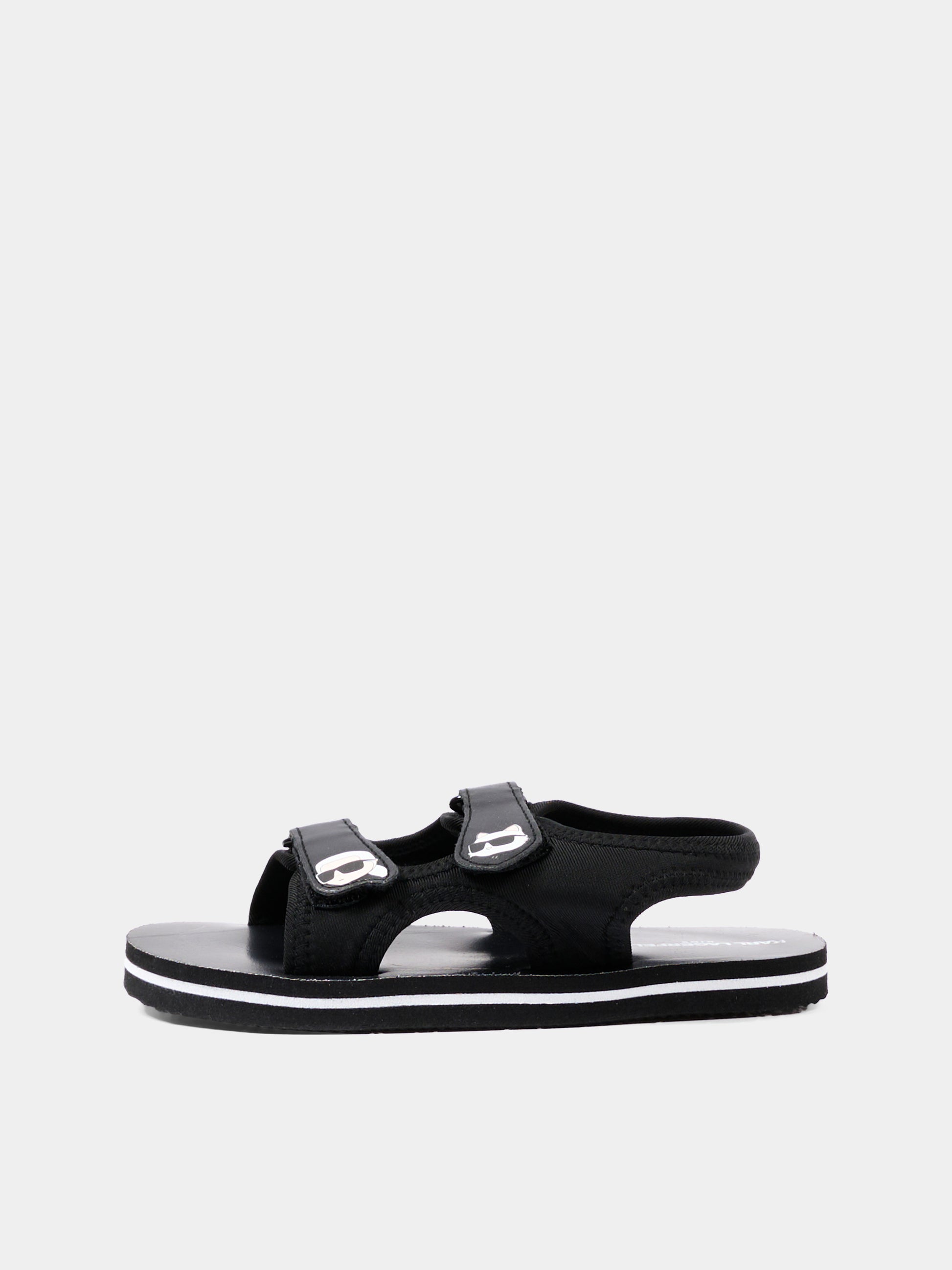 Sandali nero per bambini con Ikonik Karl,Karl Lagerfeld Kids,Z31183 09B