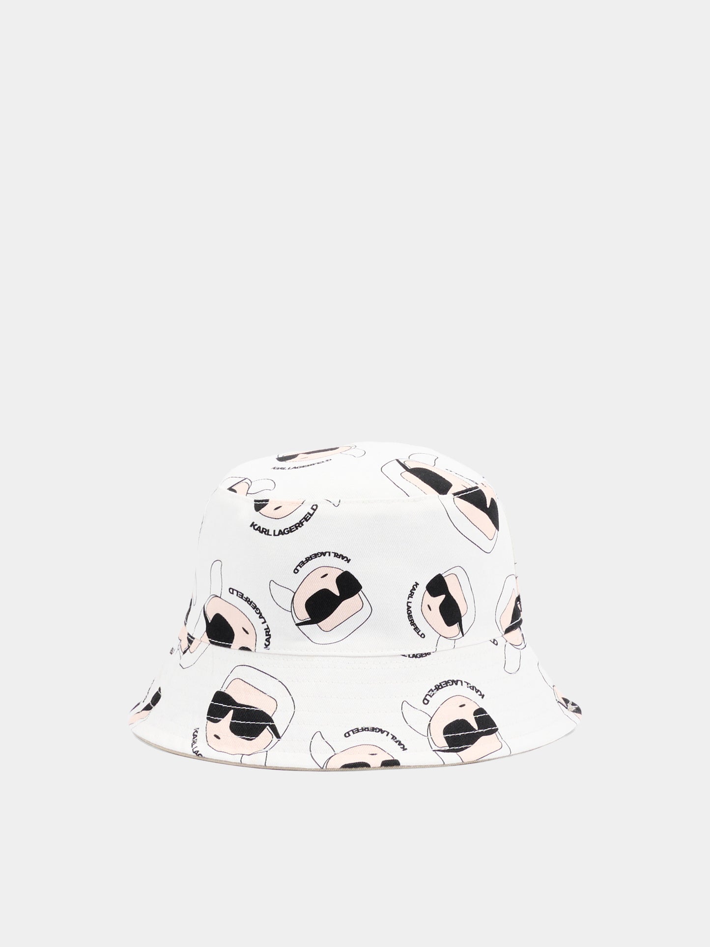 Cloche beige per neonato con patch Karl,Karl Lagerfeld Kids,Z31206 211