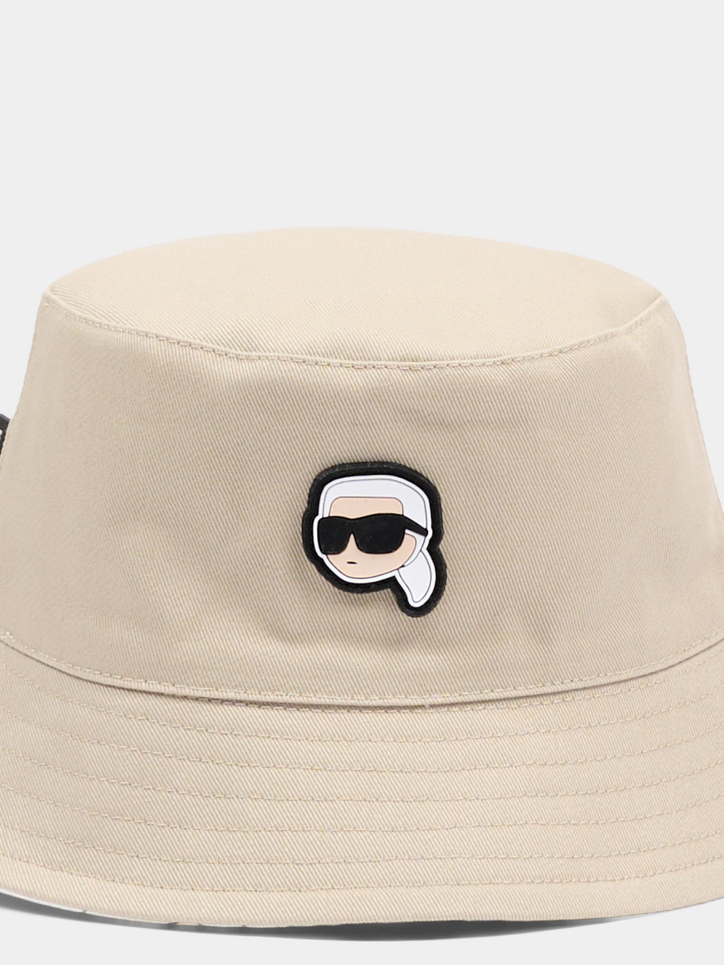 Cloche beige per neonato con patch Karl,Karl Lagerfeld Kids,Z31206 211