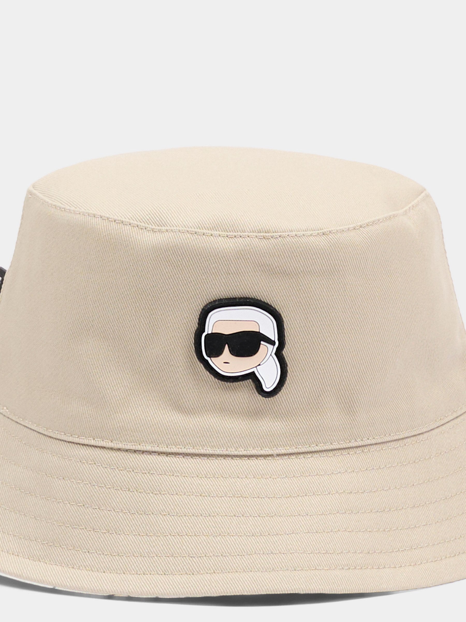 Cloche beige per neonato con patch Karl,Karl Lagerfeld Kids,Z31206 211
