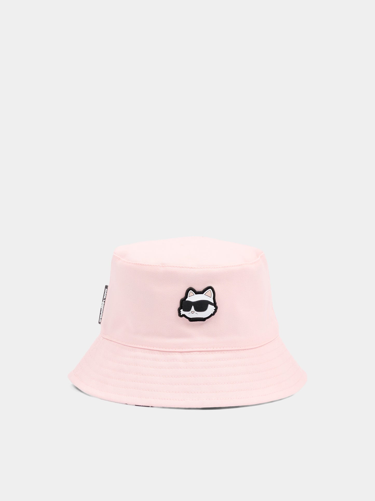 Cloche rosa per neonata con Choupette,Karl Lagerfeld Kids,Z31207 46F