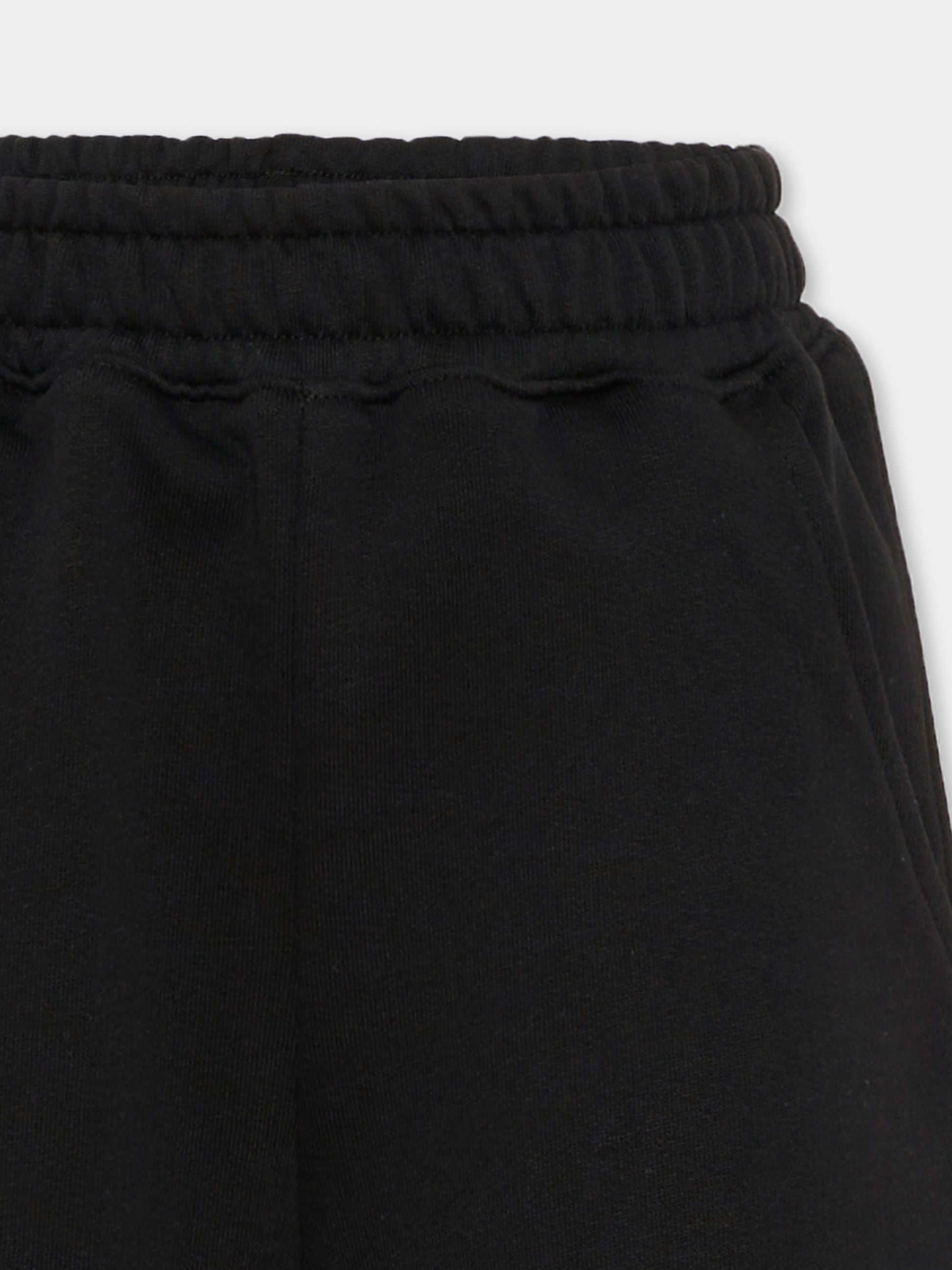 Shorts neri per bambino con teschio,Philipp Plein Junior,S6PHJBBE247 110