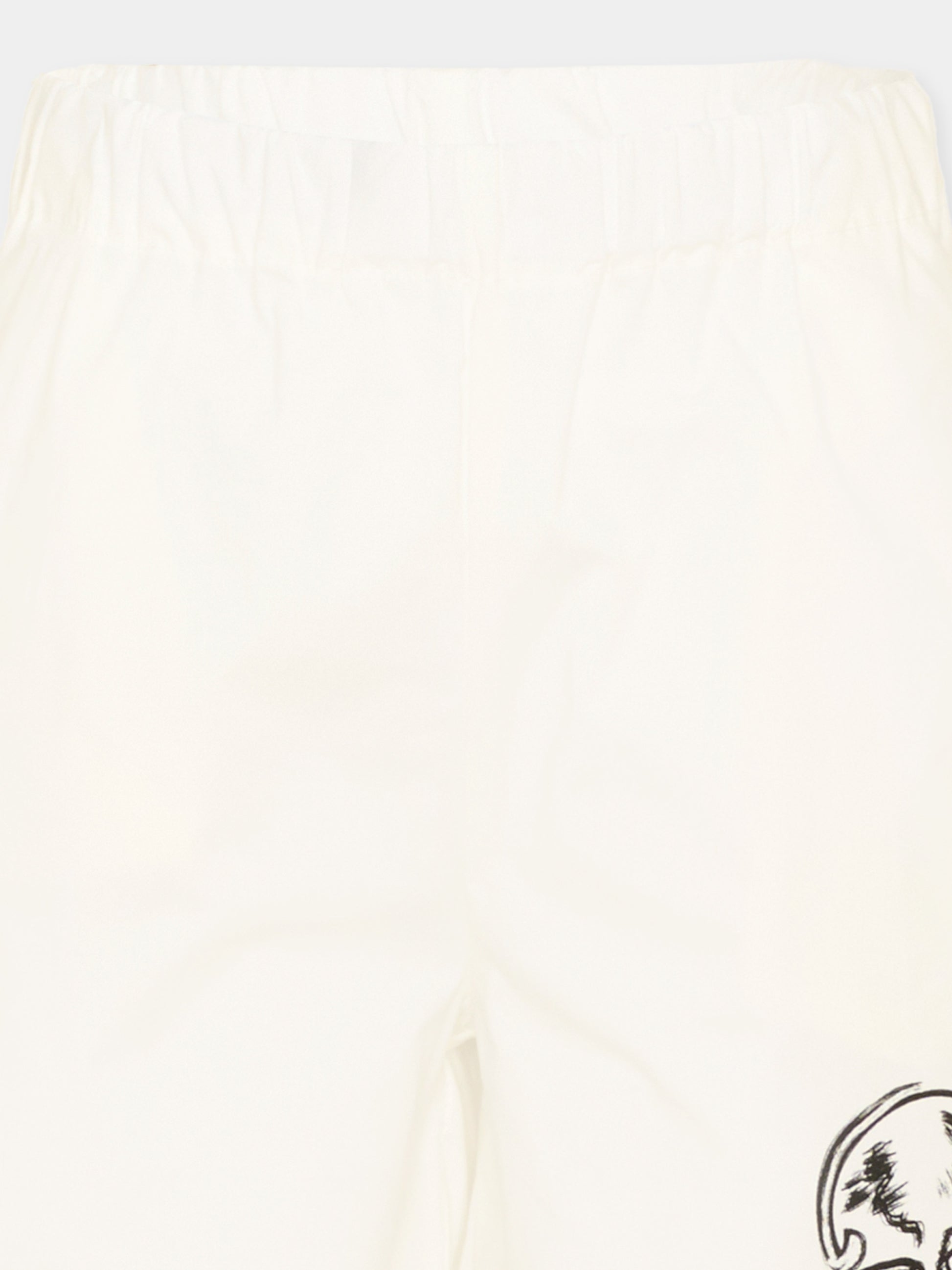 Shorts bianco con skull per bambino,Philipp Plein Junior,S6PHJBBE252 002