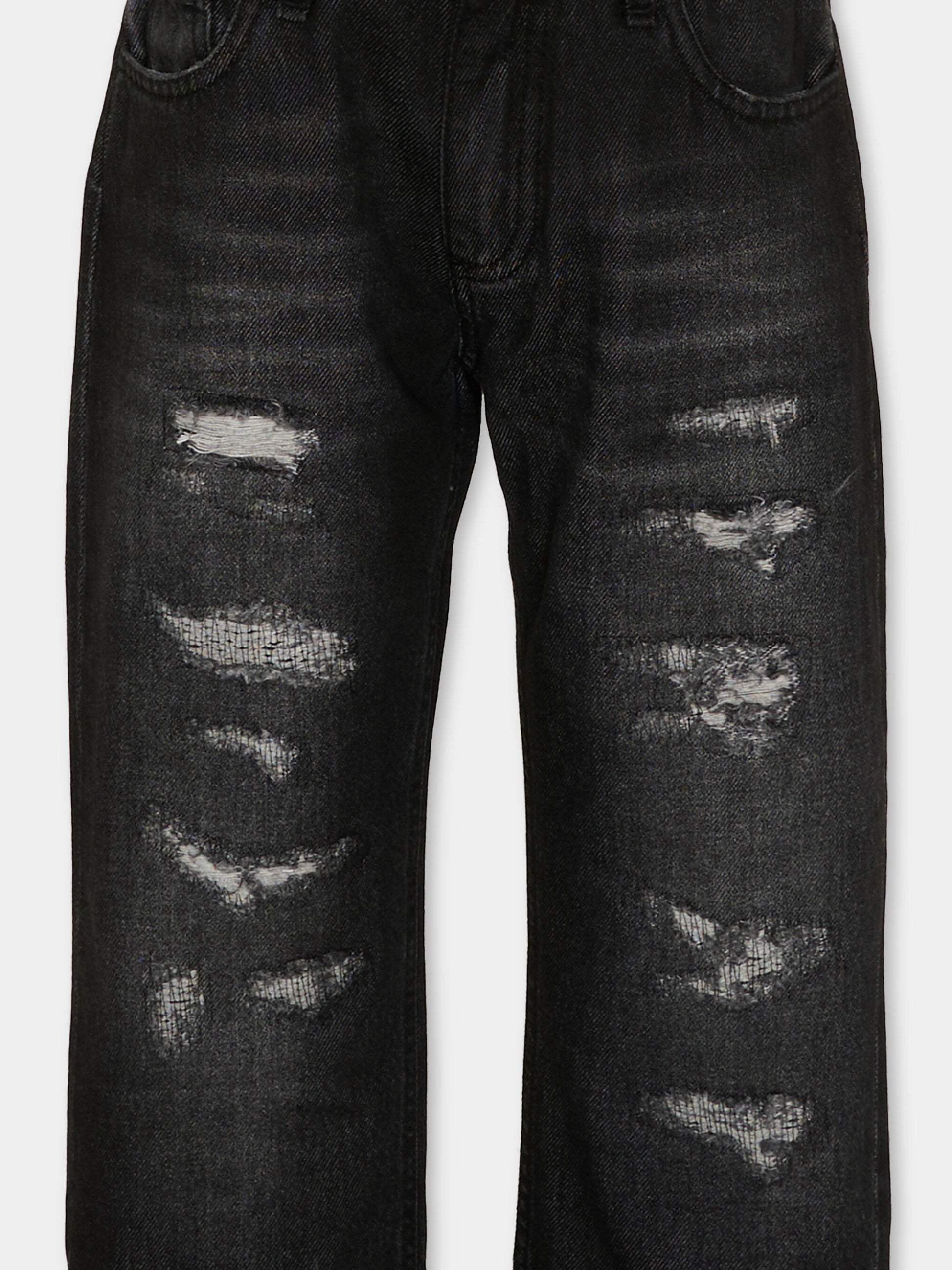 Jeans nero per bambino con logo,Philipp Plein Junior,S6PHJBDP018 127