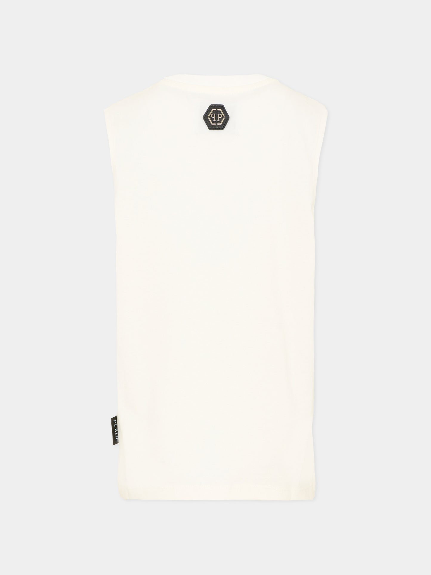 Canotta bianca per bambino con stampa,Philipp Plein Junior,S6PHJBTH071 002