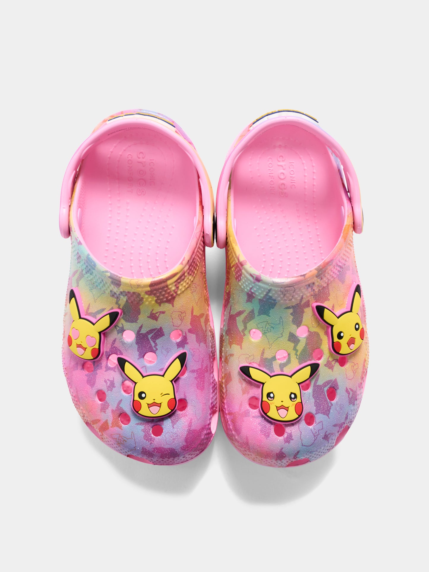 Pink clogs for Girl with Pikachu