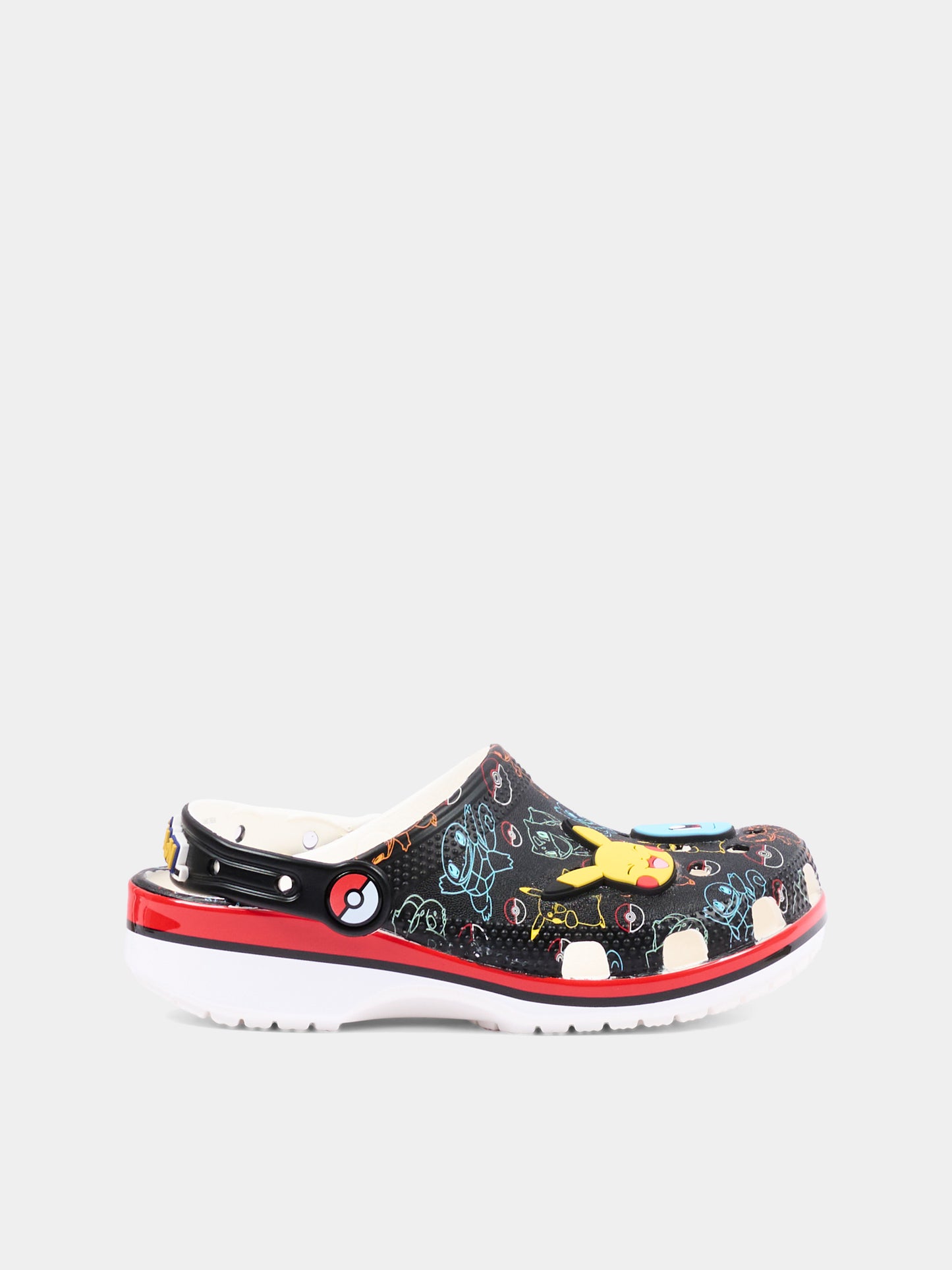 Black clogs for Kids with Pokémon