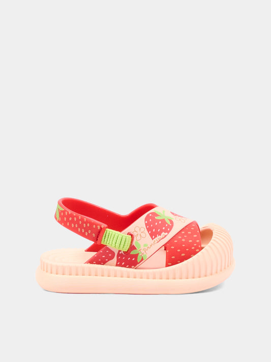 Sandali rosa con fragole per bambina,Ipanema,83804 BN244 K22 GR