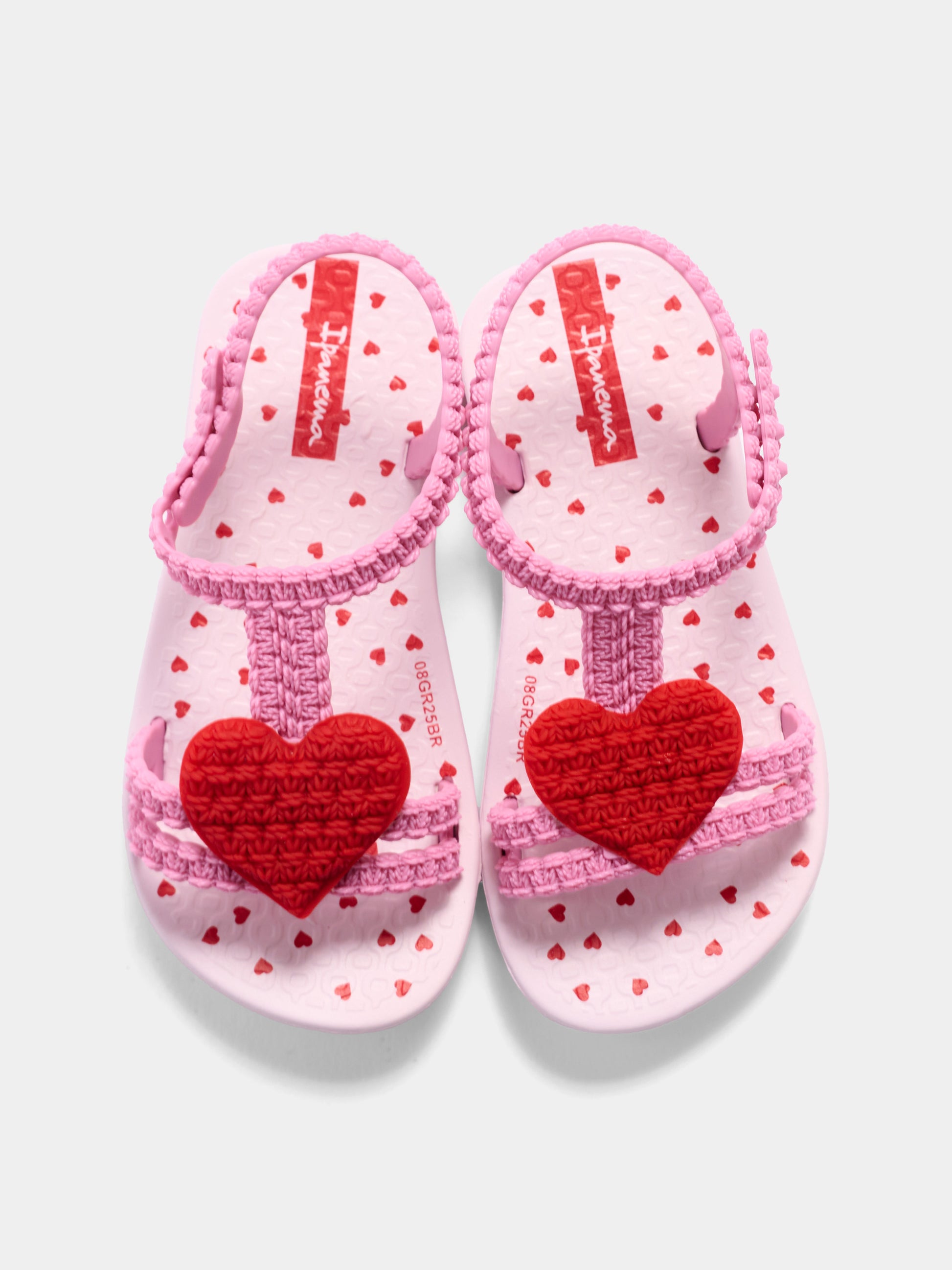 Sandali rosa My First Ipanema Baby per bambina con cuori,Ipanema,81997 BC815 K10 GR