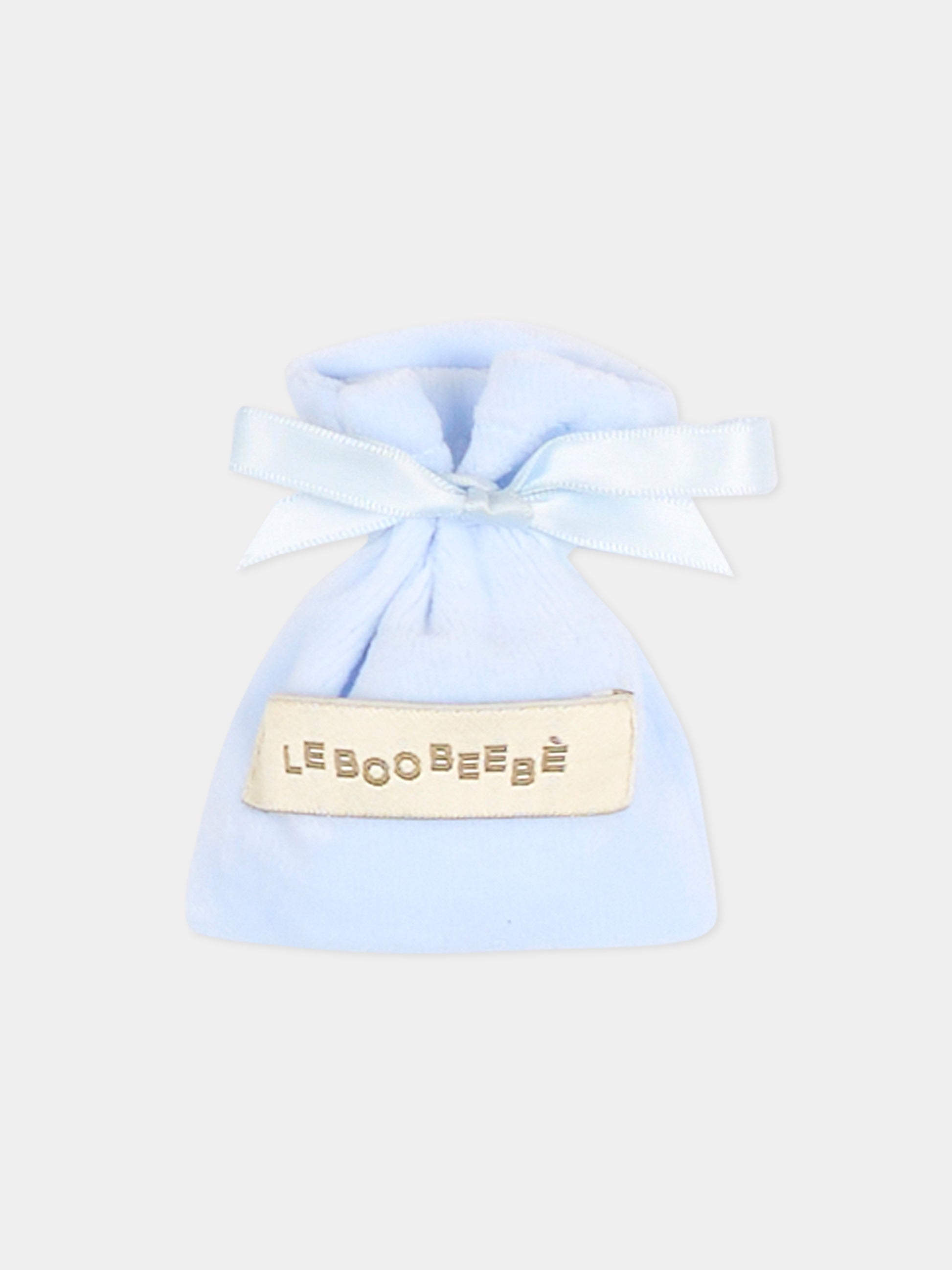 Tutina celeste per neonato con agnellino e papillon,Le Boo Beebè,CB011 40