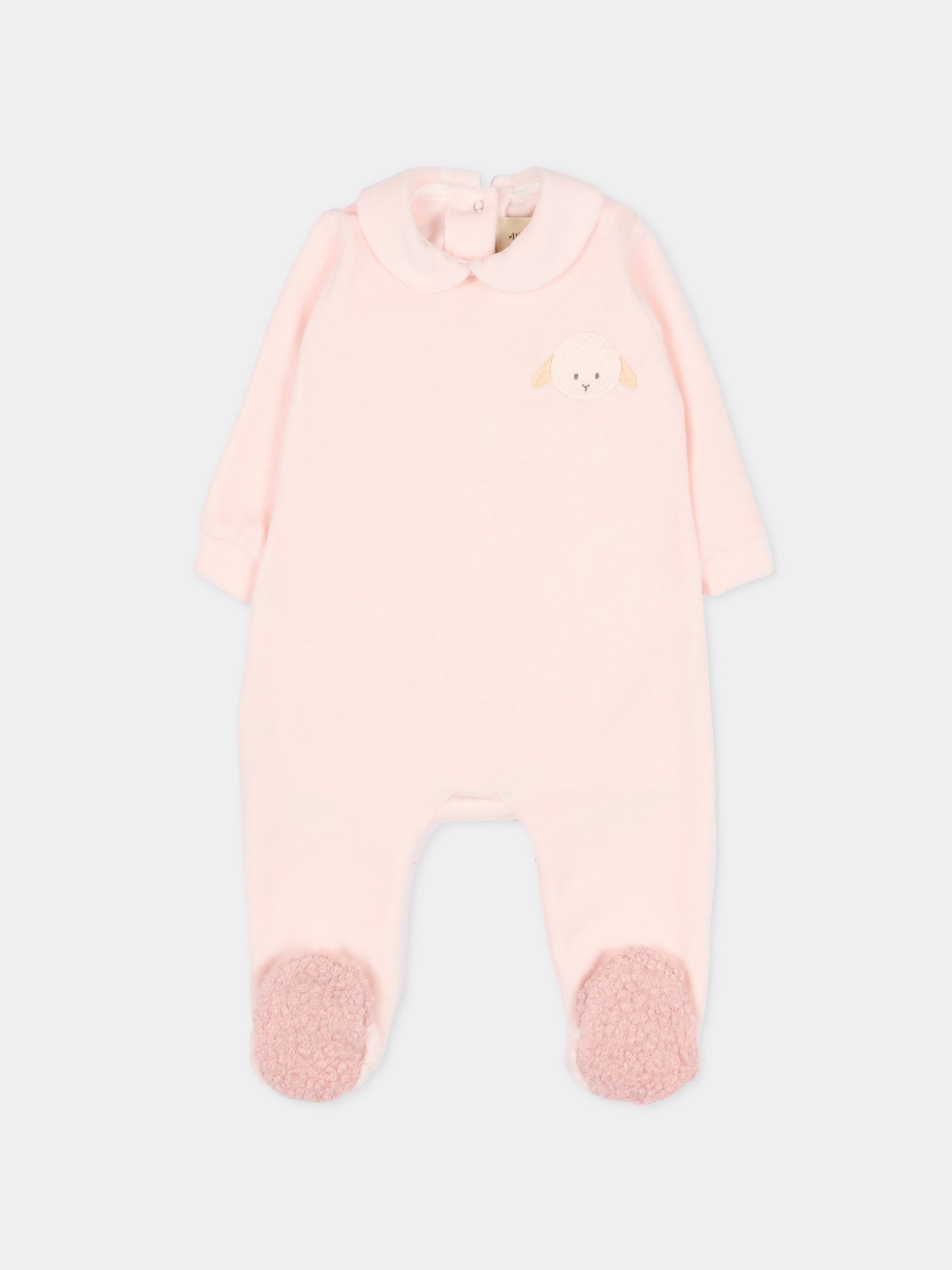 Tutina rosa per neonata con agnellino,Le Boo Beebè,CB012 30