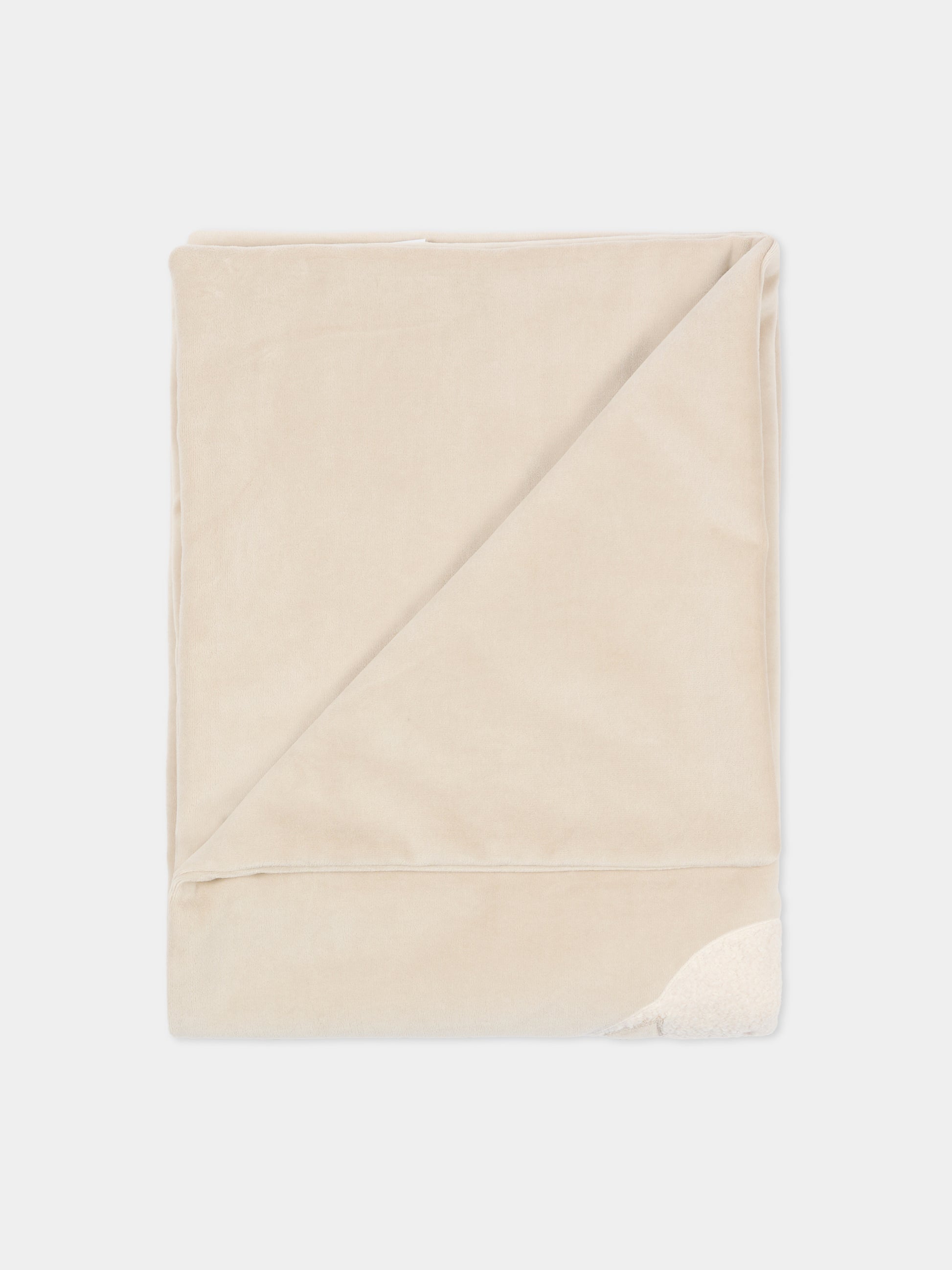 Coperta beige per neonati con agnellino,Le Boo Beebè,CBC011 21