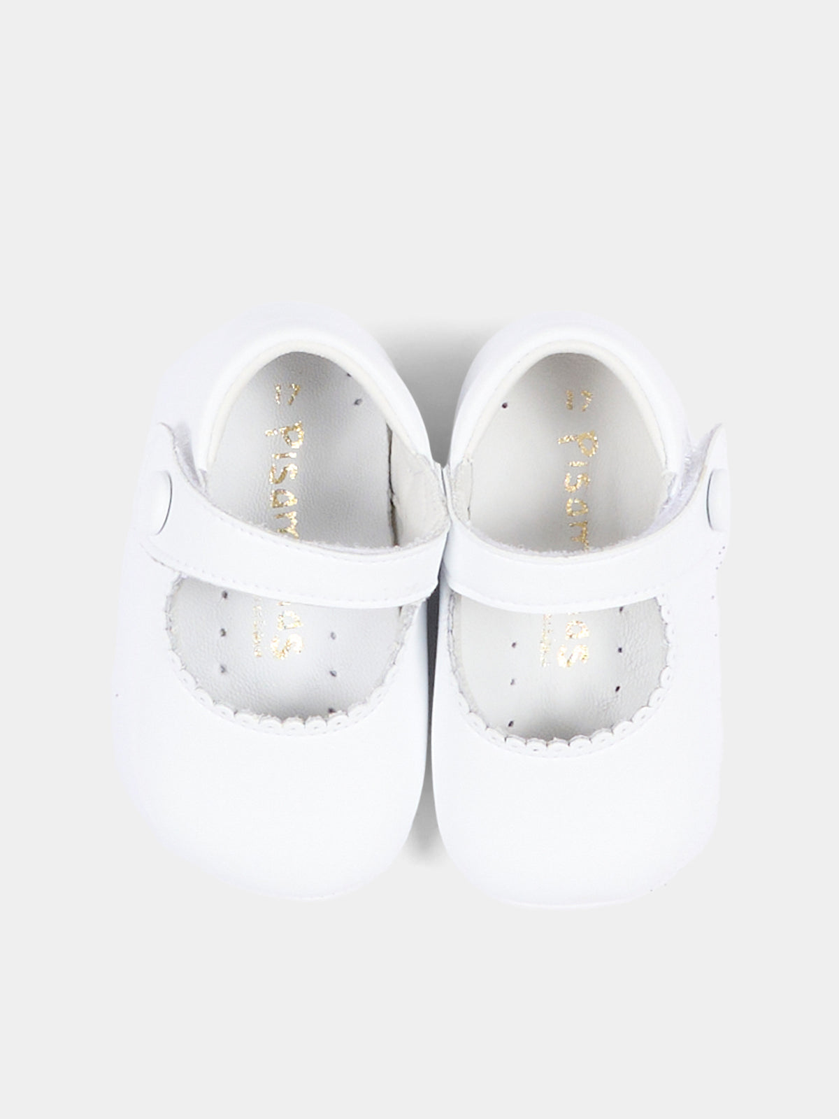 White ballet flats for Baby Girl