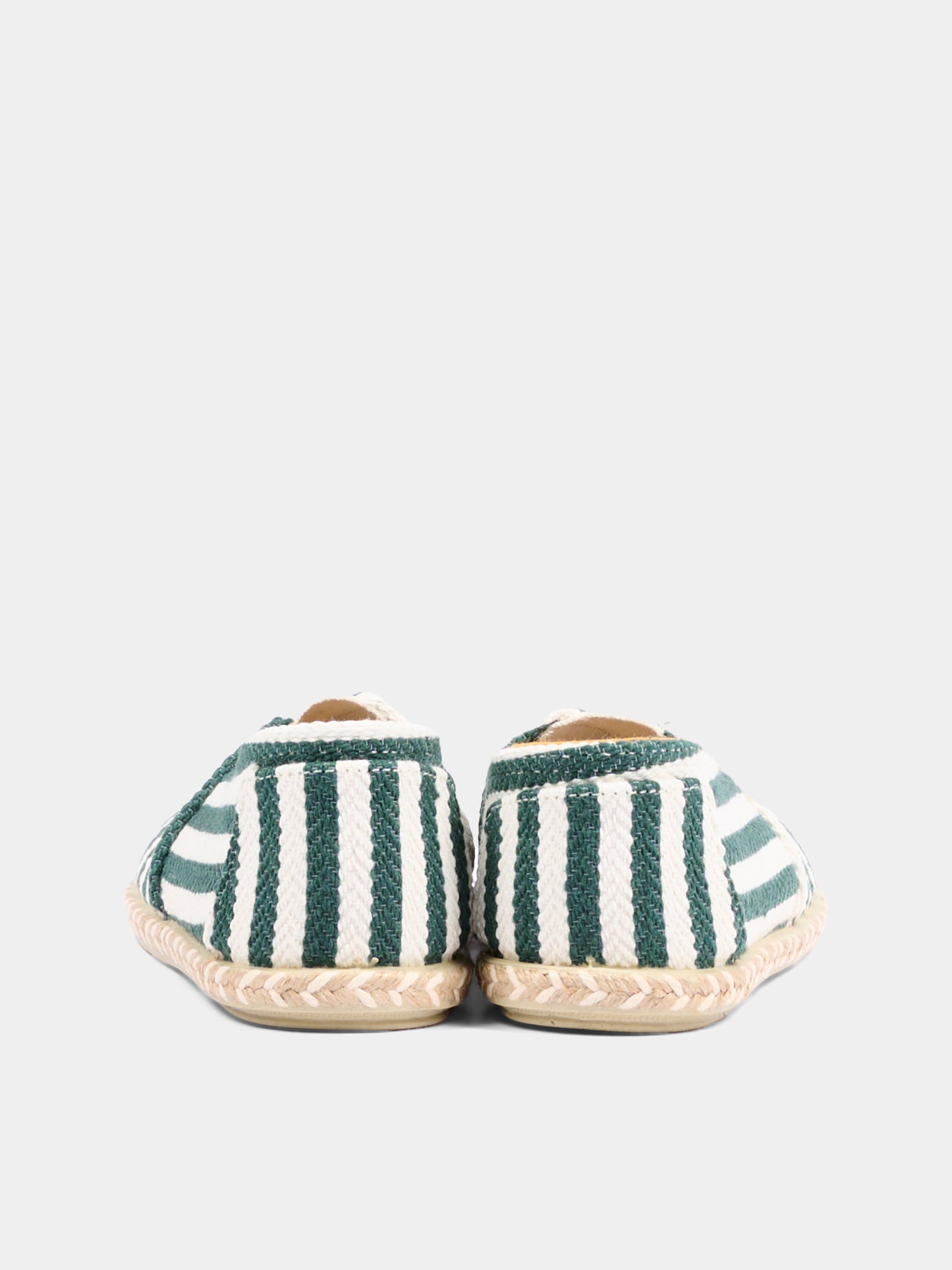 Espadrillas verde per bambini a righe,Pisamonas,1330 VERDE
