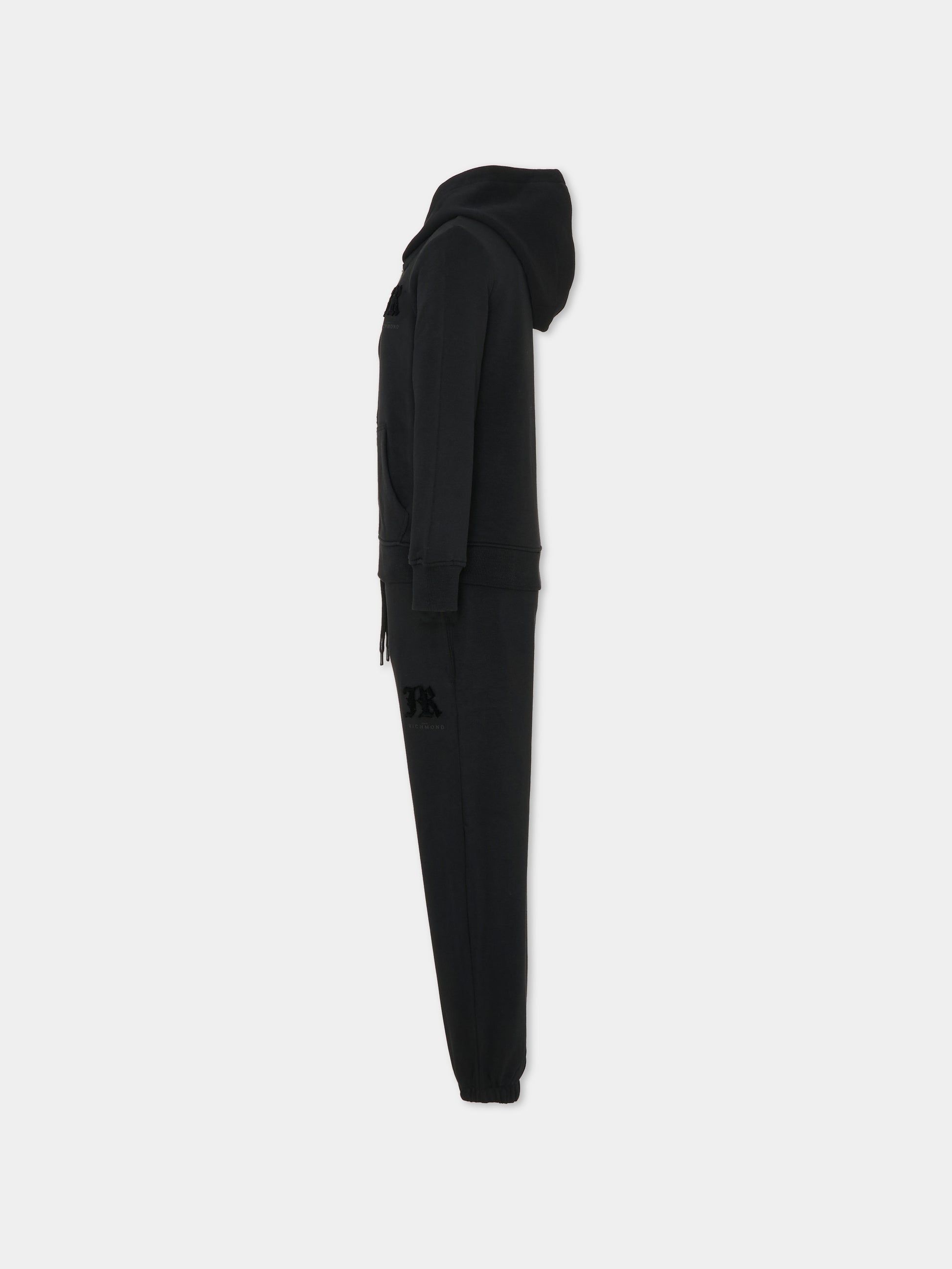 Completo nero per bambino con logo,Richmond,RBA25001CF BLACK